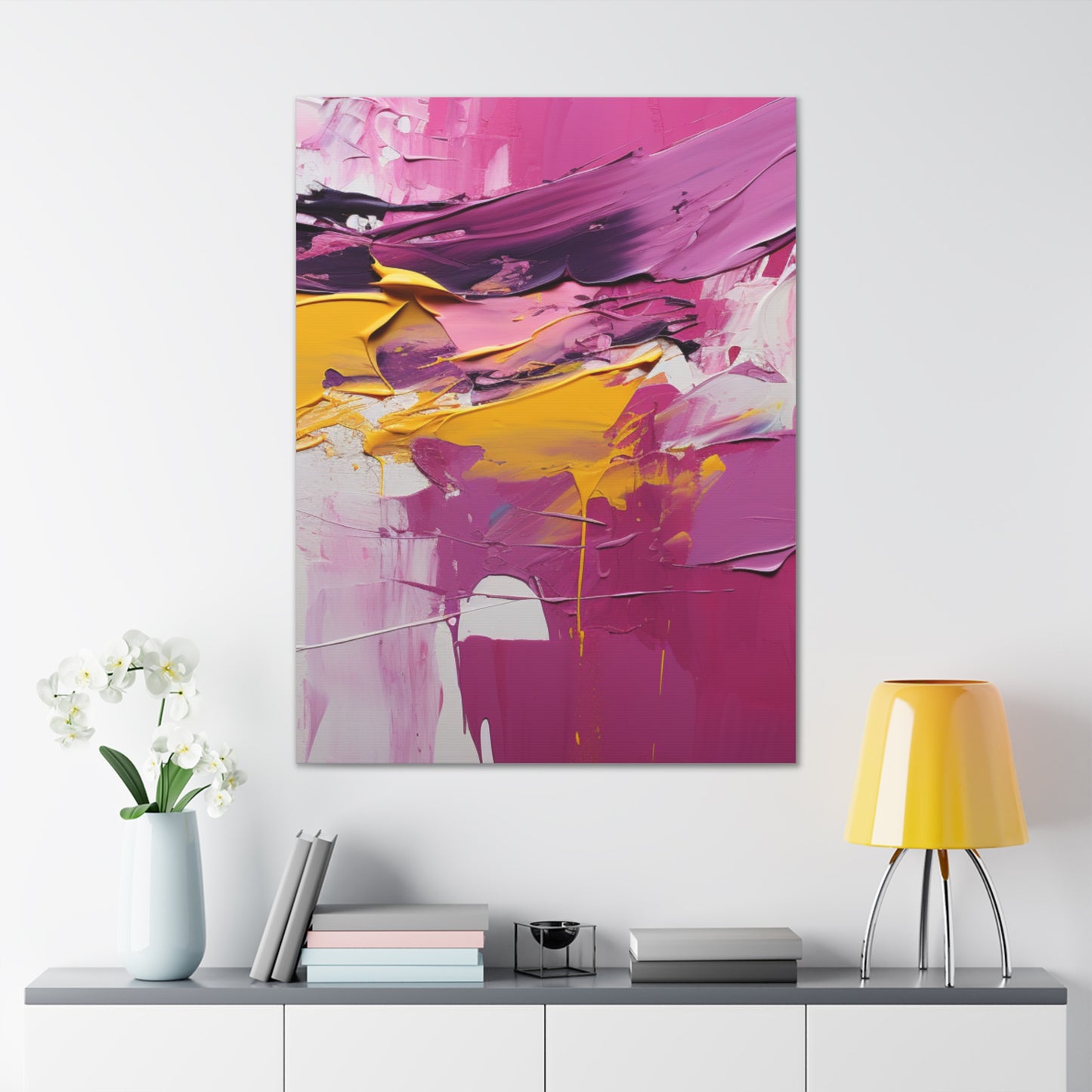 Primary Elegance: A Symphony of Sophistication Canvas Print