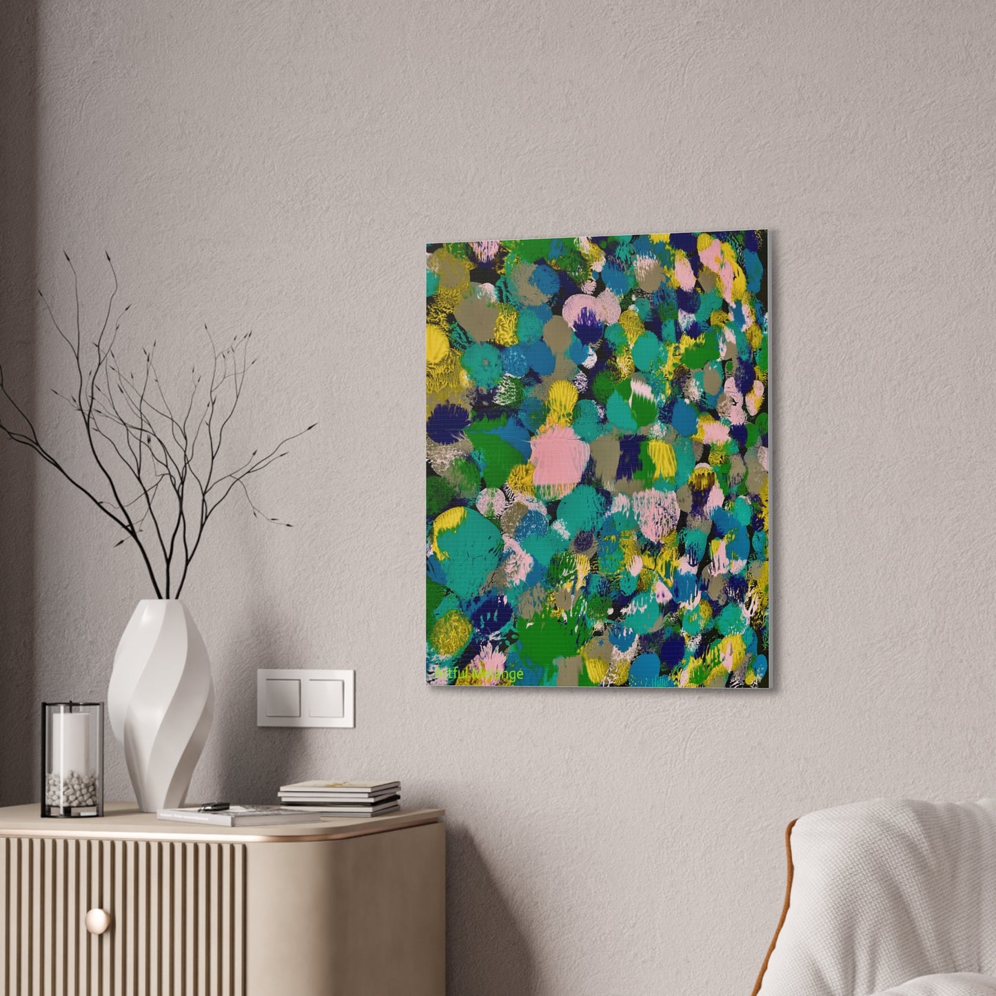 Acrylic Abstract Canvas Print - Richly Textured Artistry