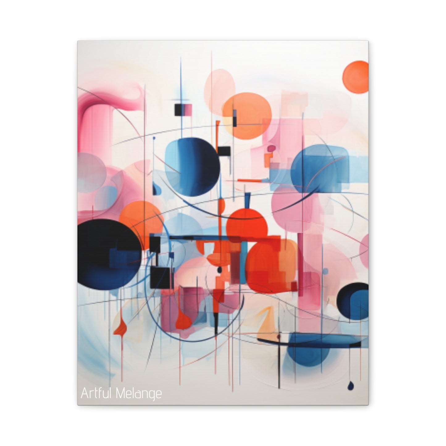 Primary Elegance: A Symphony of Sophistication Canvas Print