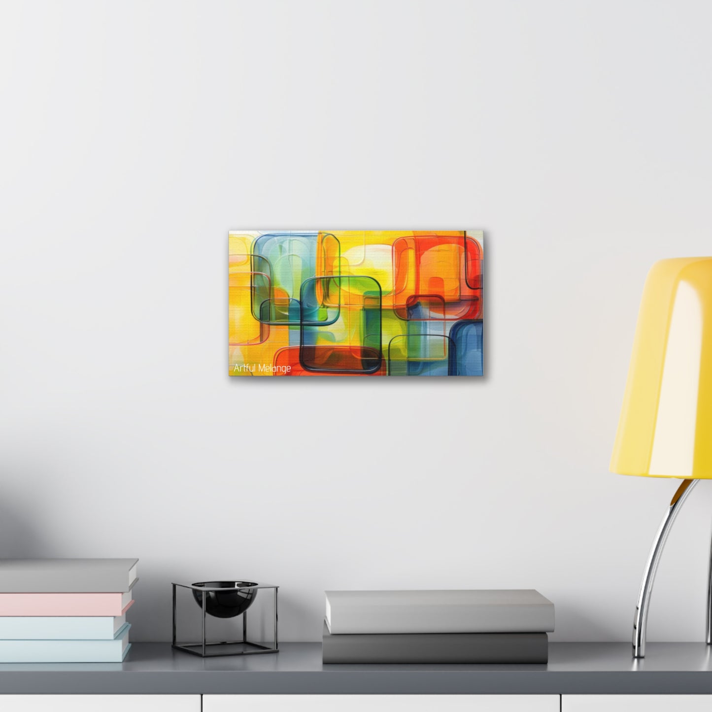 Primary Elegance: A Symphony of Sophistication Canvas Print