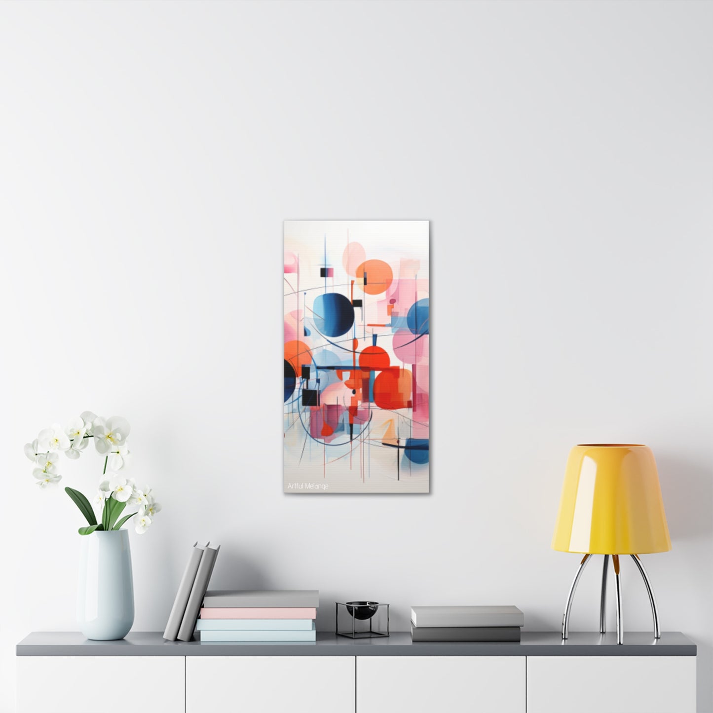 Primary Elegance: A Symphony of Sophistication Canvas Print