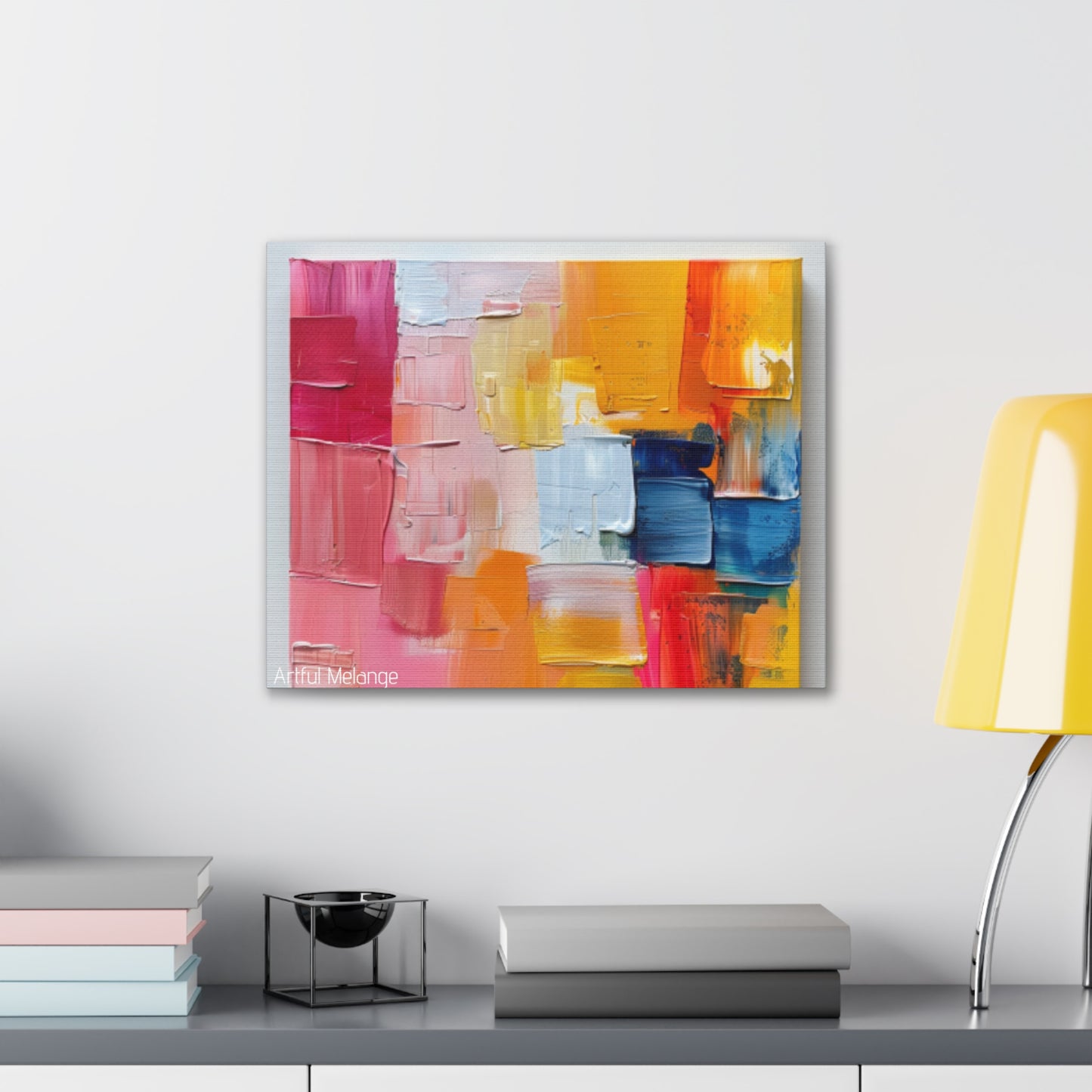 Primary Elegance: A Symphony of Sophistication Canvas Print