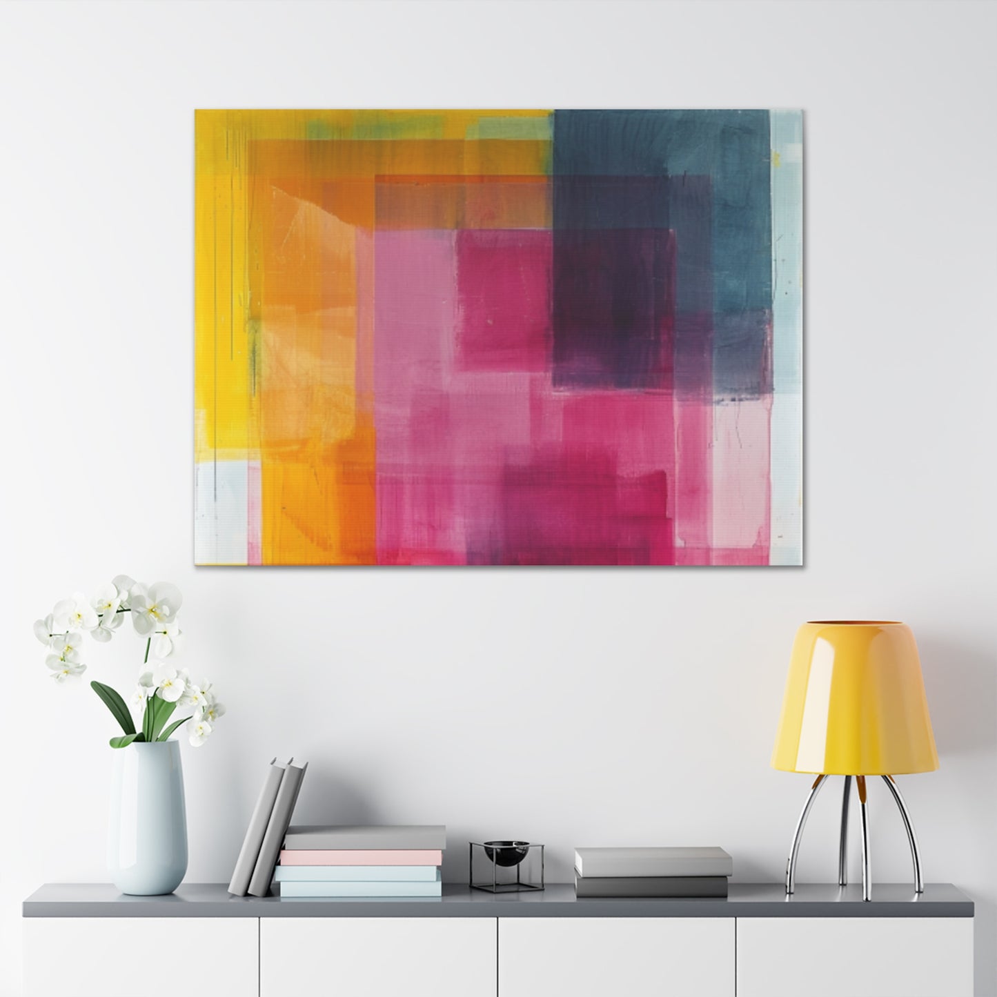 Primary Elegance: A Symphony of Sophistication Canvas Print