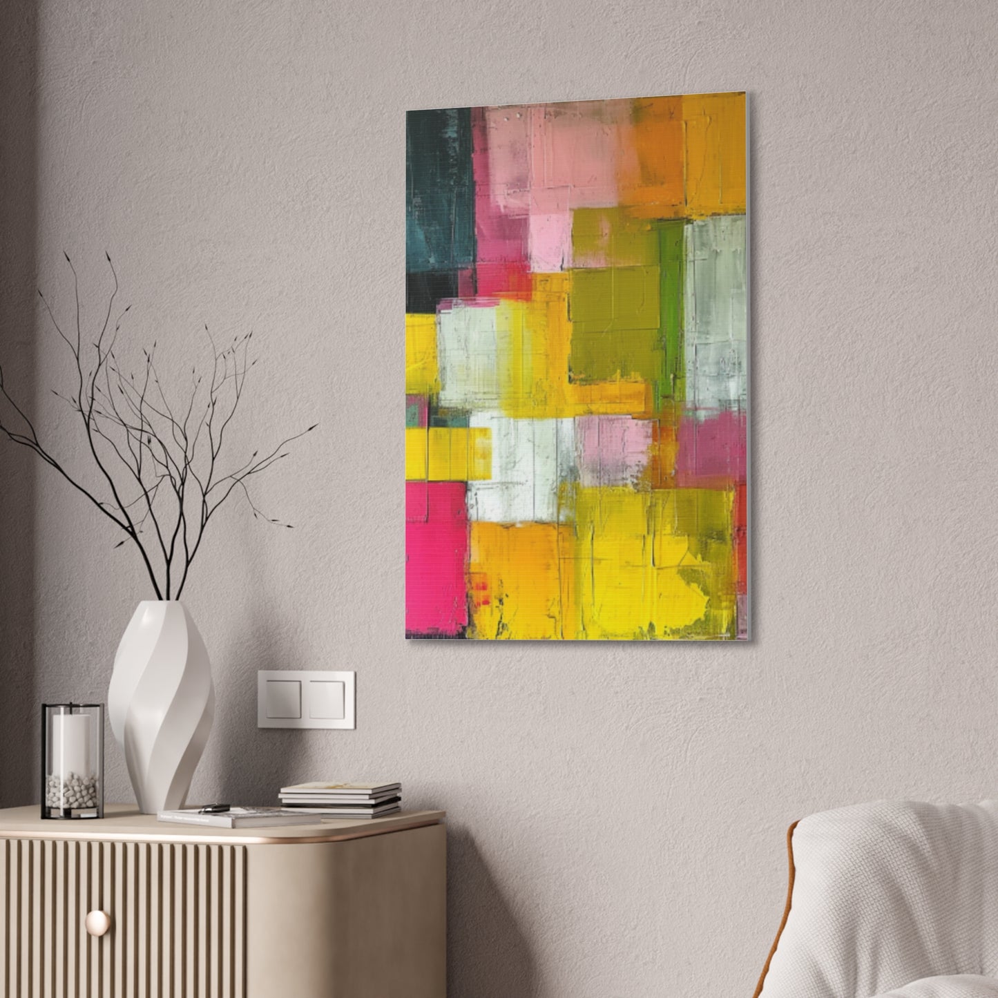 Primary Elegance: A Symphony of Sophistication Canvas Print