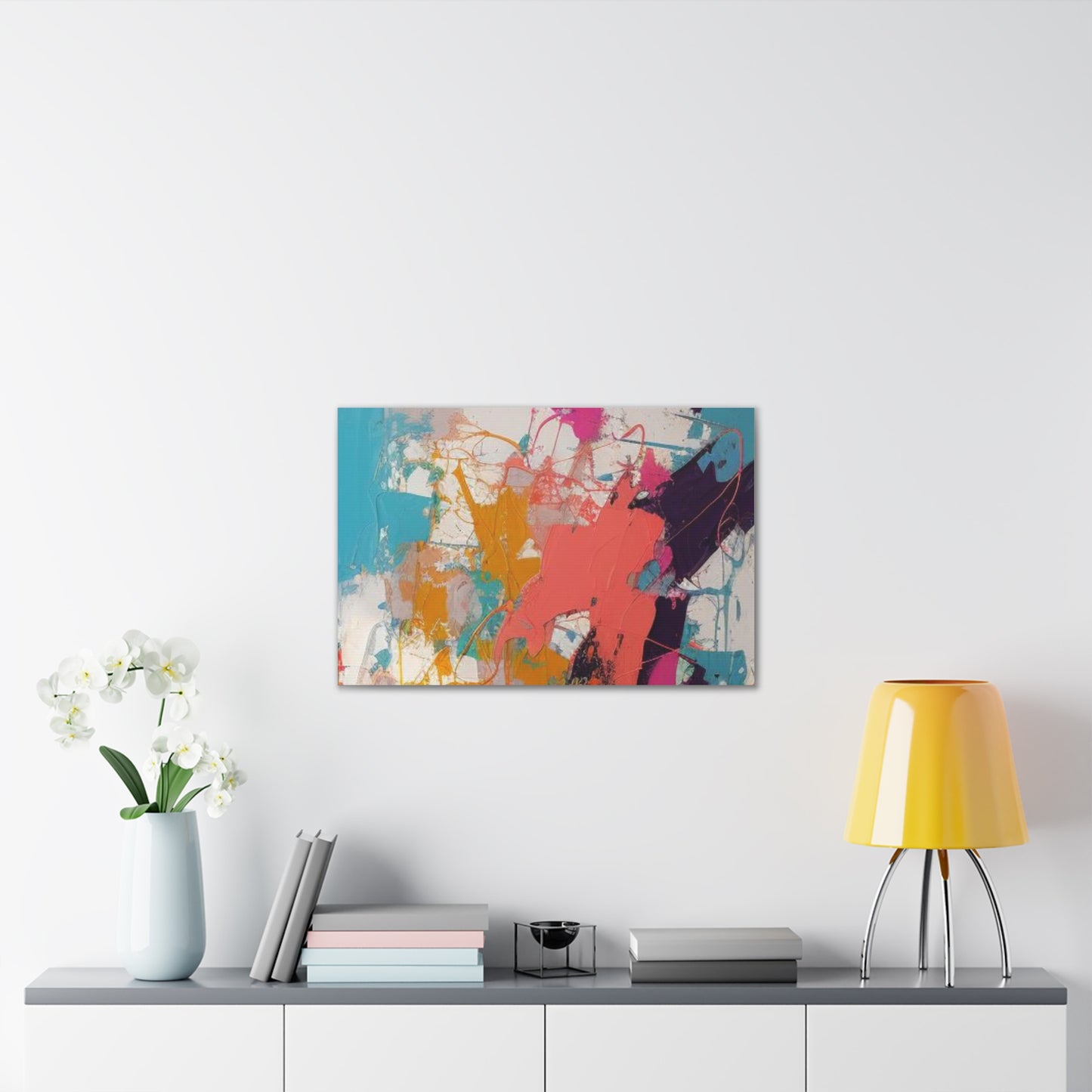 Primary Elegance: A Symphony of Sophistication Canvas Print