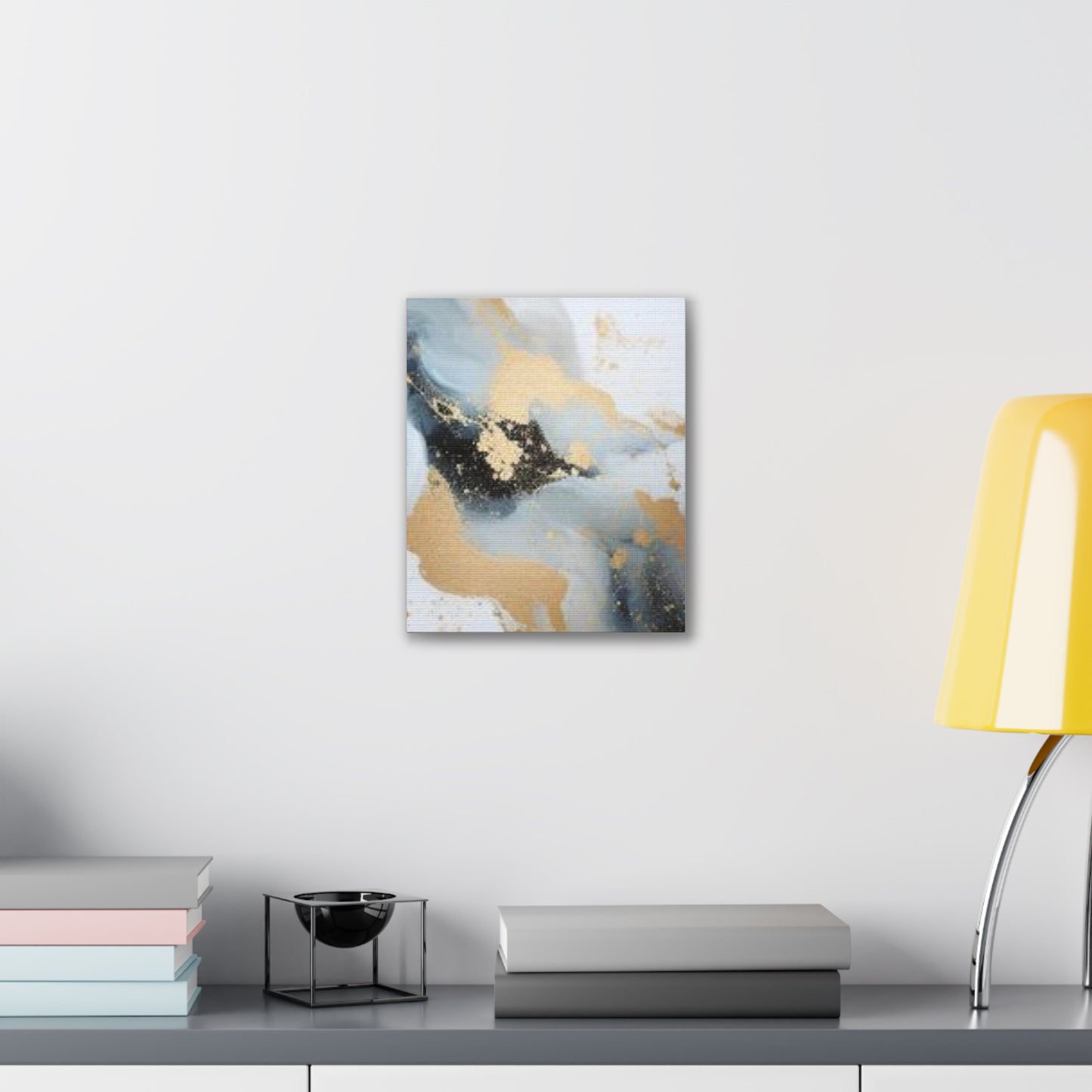 Gold and Black Elegance: A Symphony of Sophistication Canvas Print