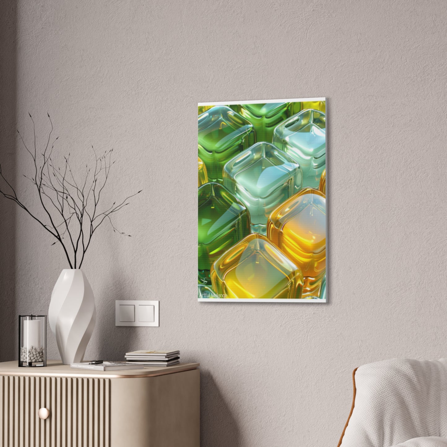 Primary Elegance: A Symphony of Sophistication Canvas Print