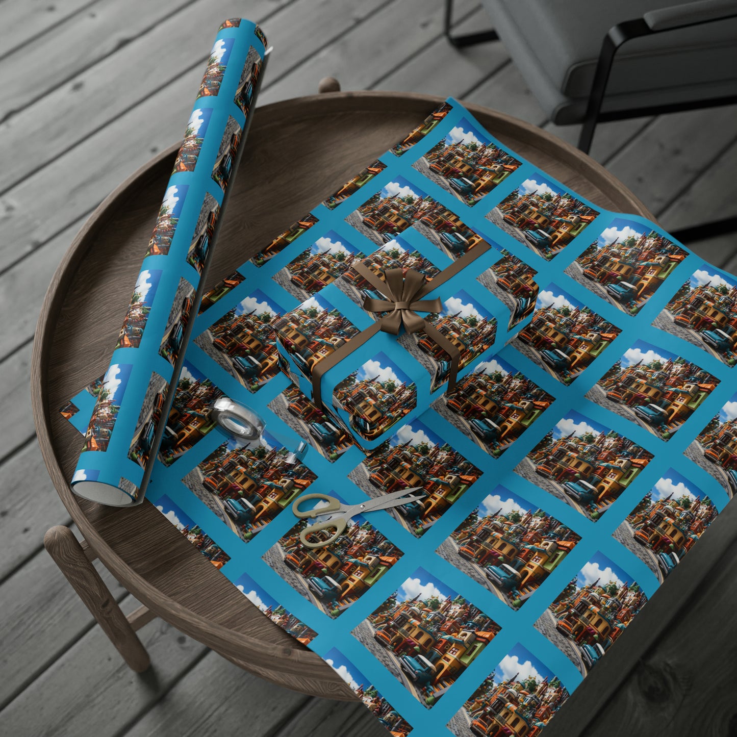 Brickopolis Wonders Children's Wrapping Paper