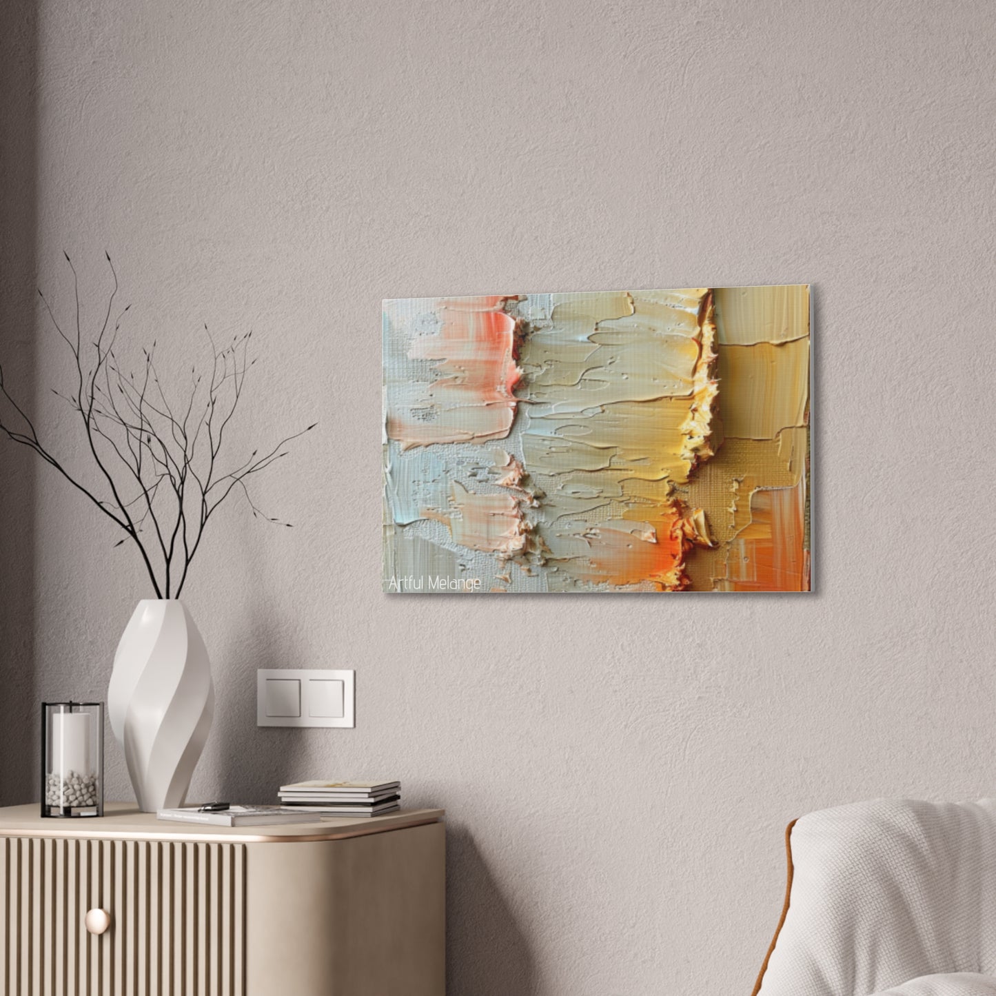 Primary Elegance: A Symphony of Sophistication Canvas Print