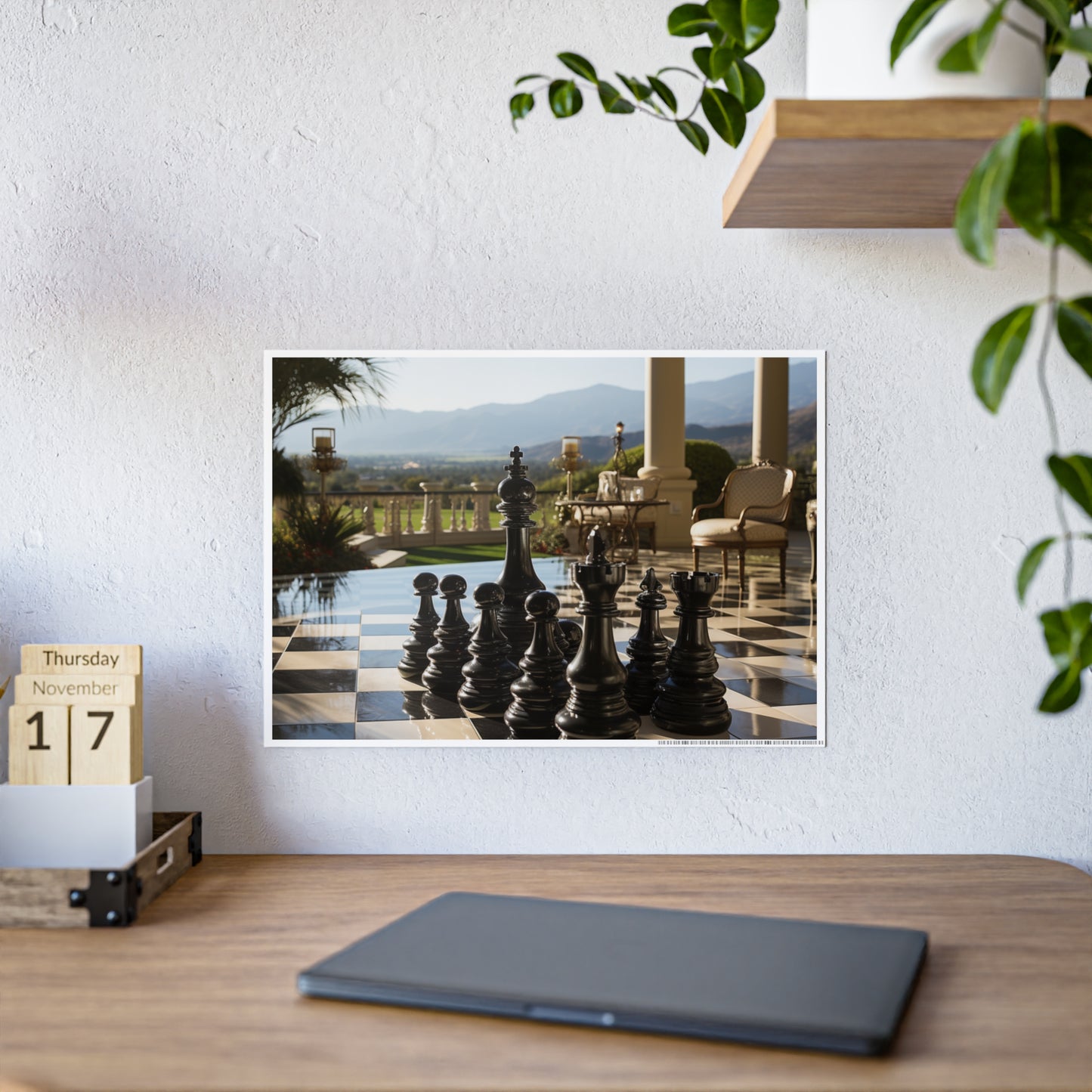 Grandmaster Majesty- Chess Set Poster Print Series