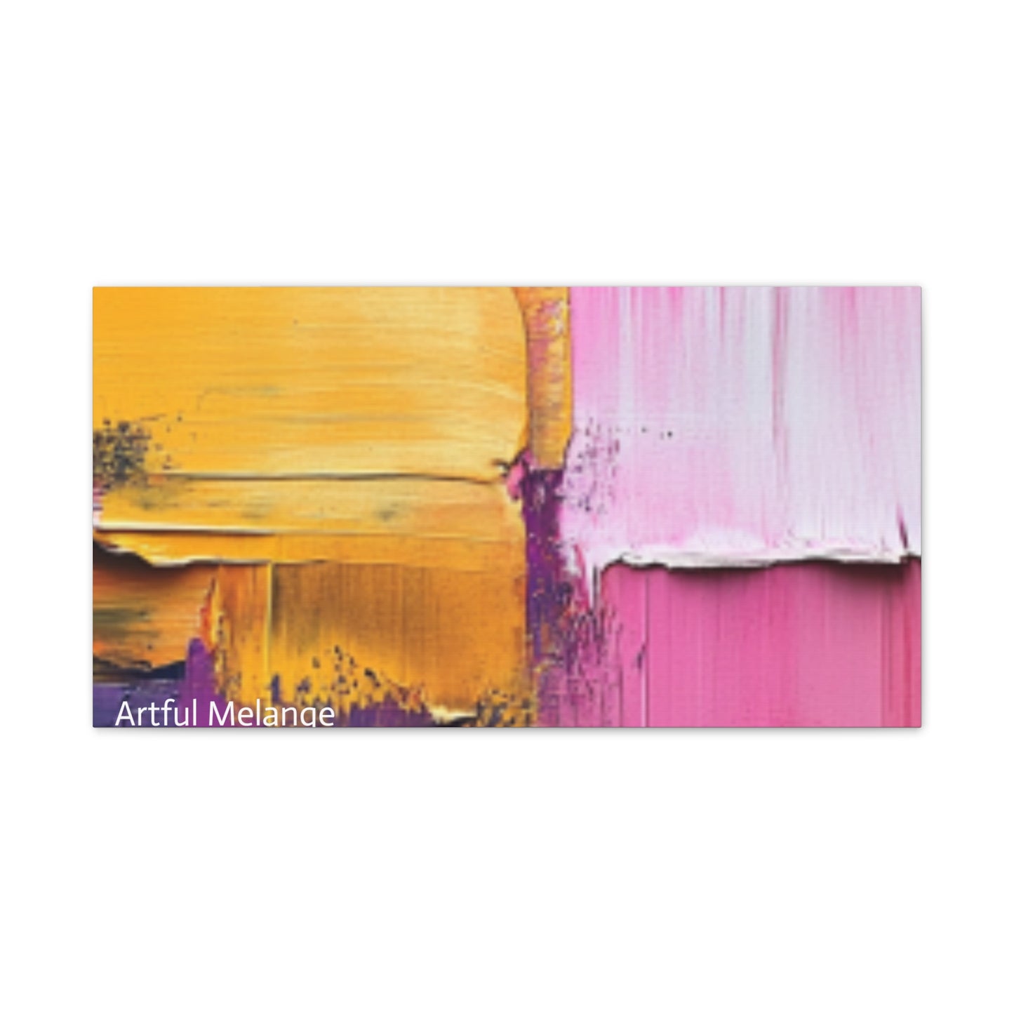 Acrylic Abstract Canvas Print - Homage to the Divine Nine/Gold Purple Pink and Green 5