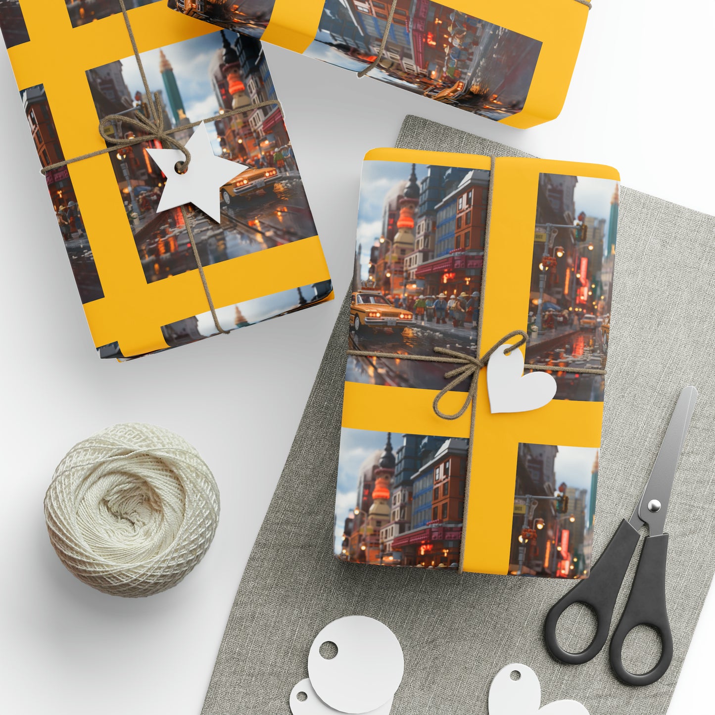 Brickopolis Wonders Children's Wrapping Paper