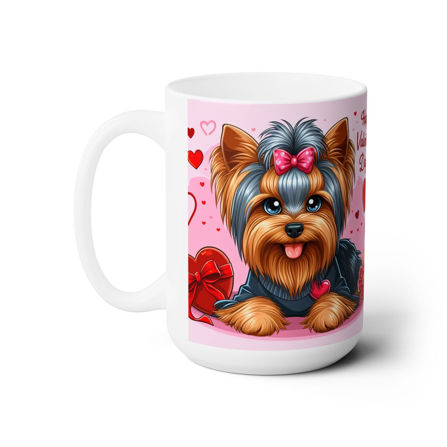 Love Paws- Yorkshire Terrier Valentine's Day Mug 15oz