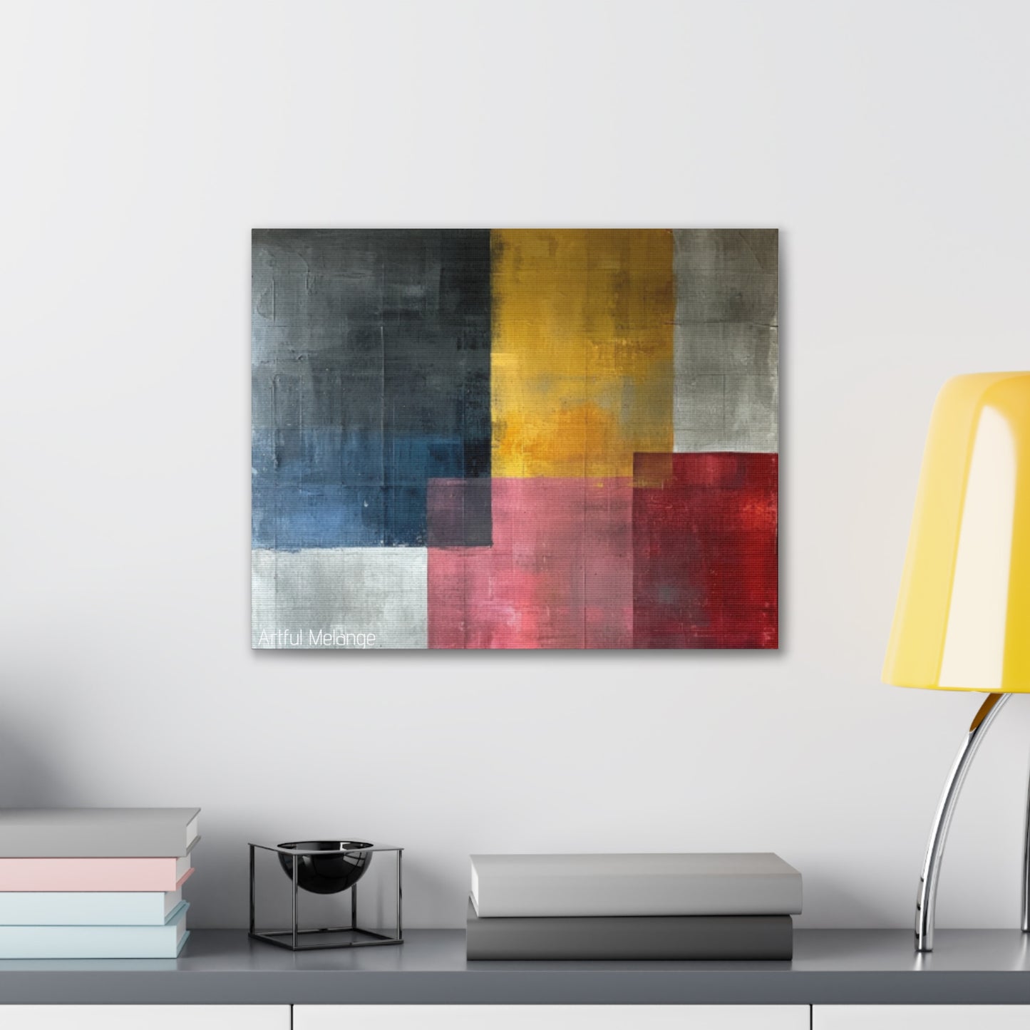 Primary Elegance: A Symphony of Sophistication Canvas Print