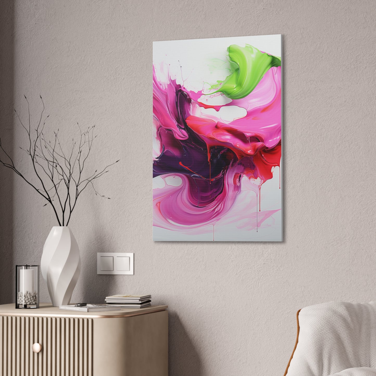 Acrylic Abstract Canvas Print - Richly Textured Artistry