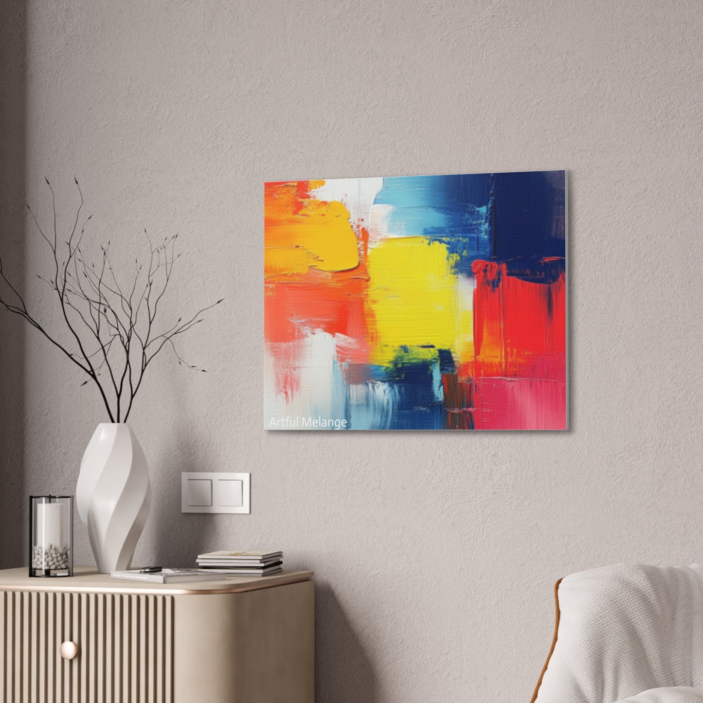 Acrylic Abstract Canvas Print - Richly Textured Artistry