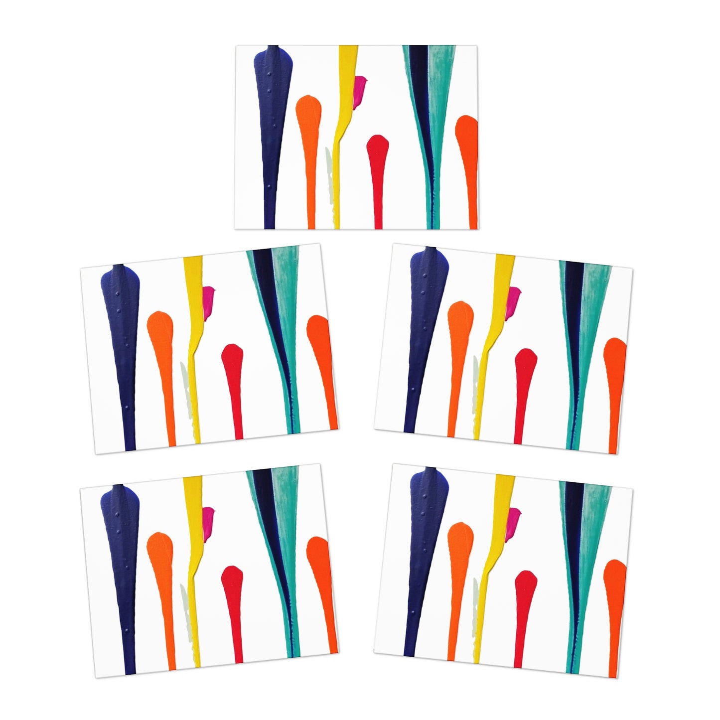 Elegance in Ink:  Abstract Art Note Card Set(5-Pack)