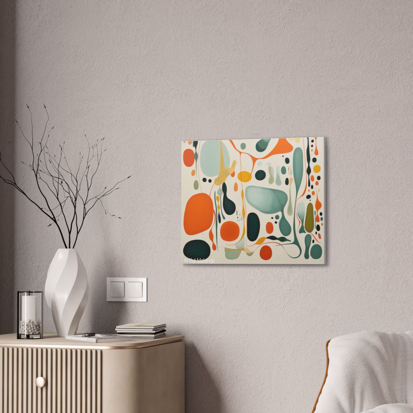 Primary Elegance: A Symphony of Sophistication Canvas Print