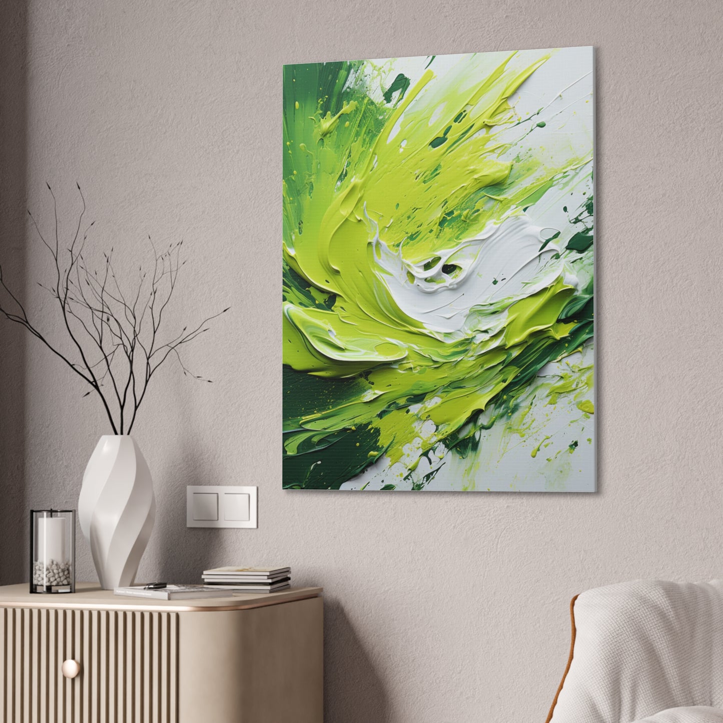 Acrylic Abstract Canvas Print - Richly Textured Artistry