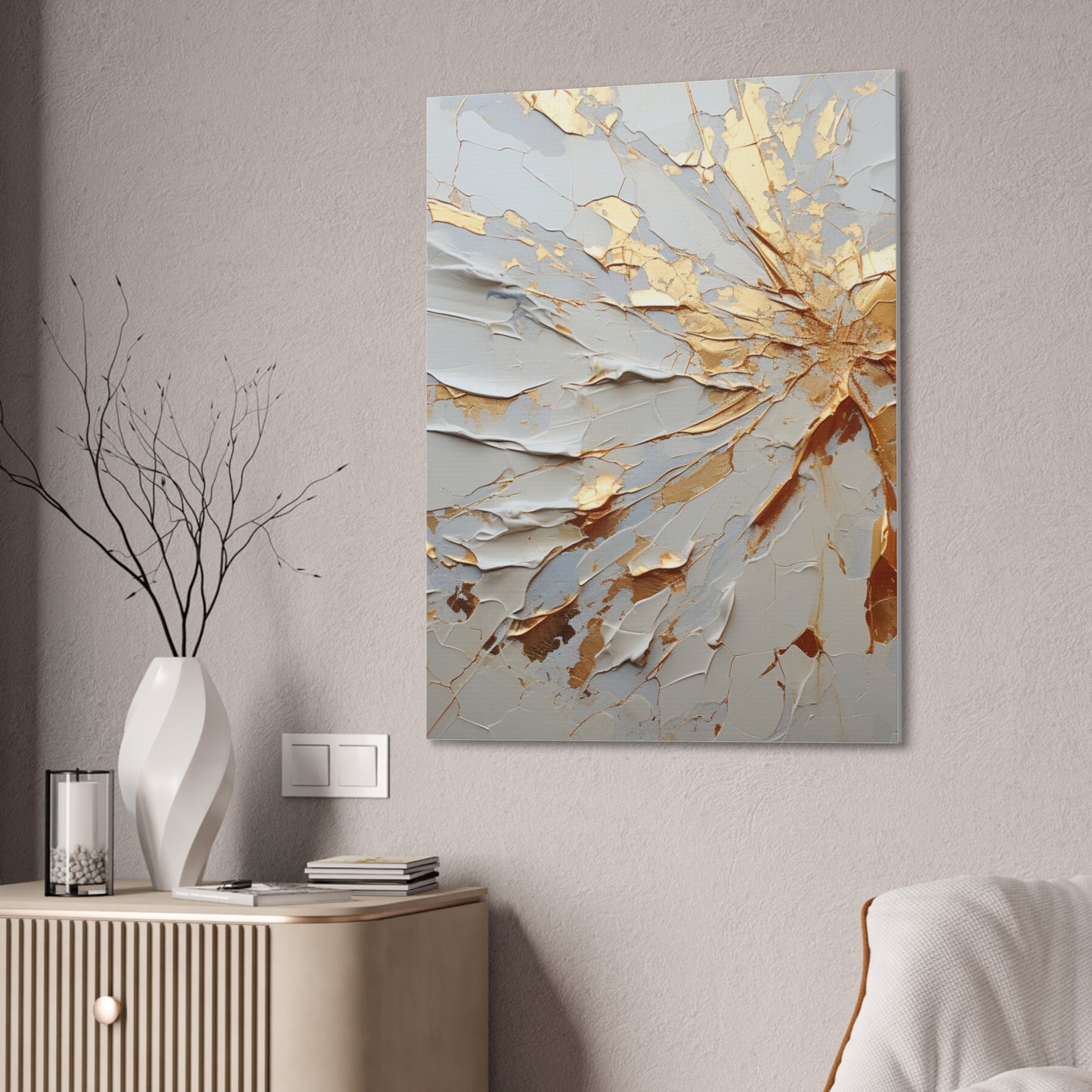 Acrylic Abstract Canvas Print - Richly Textured Artistry