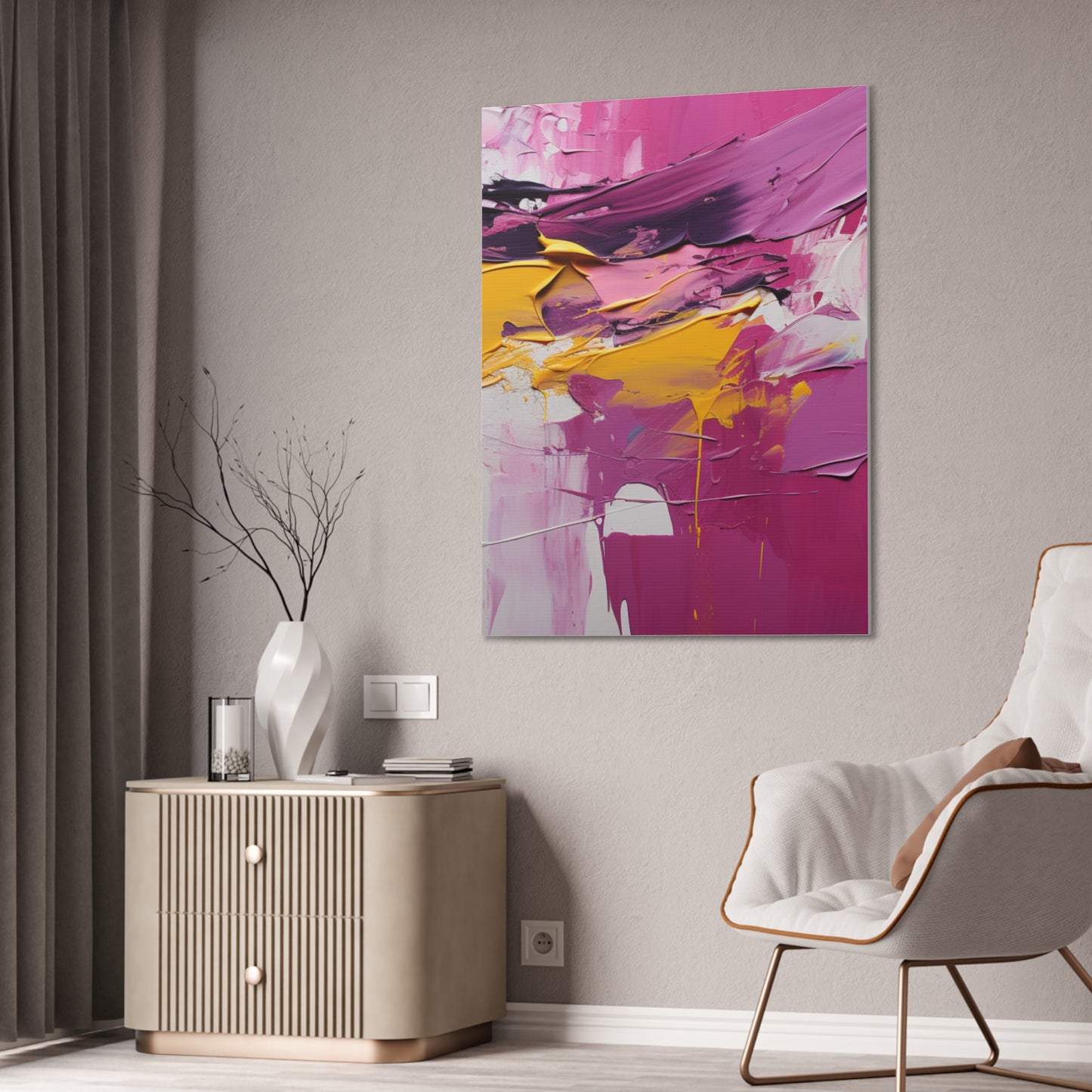 Primary Elegance: A Symphony of Sophistication Canvas Print