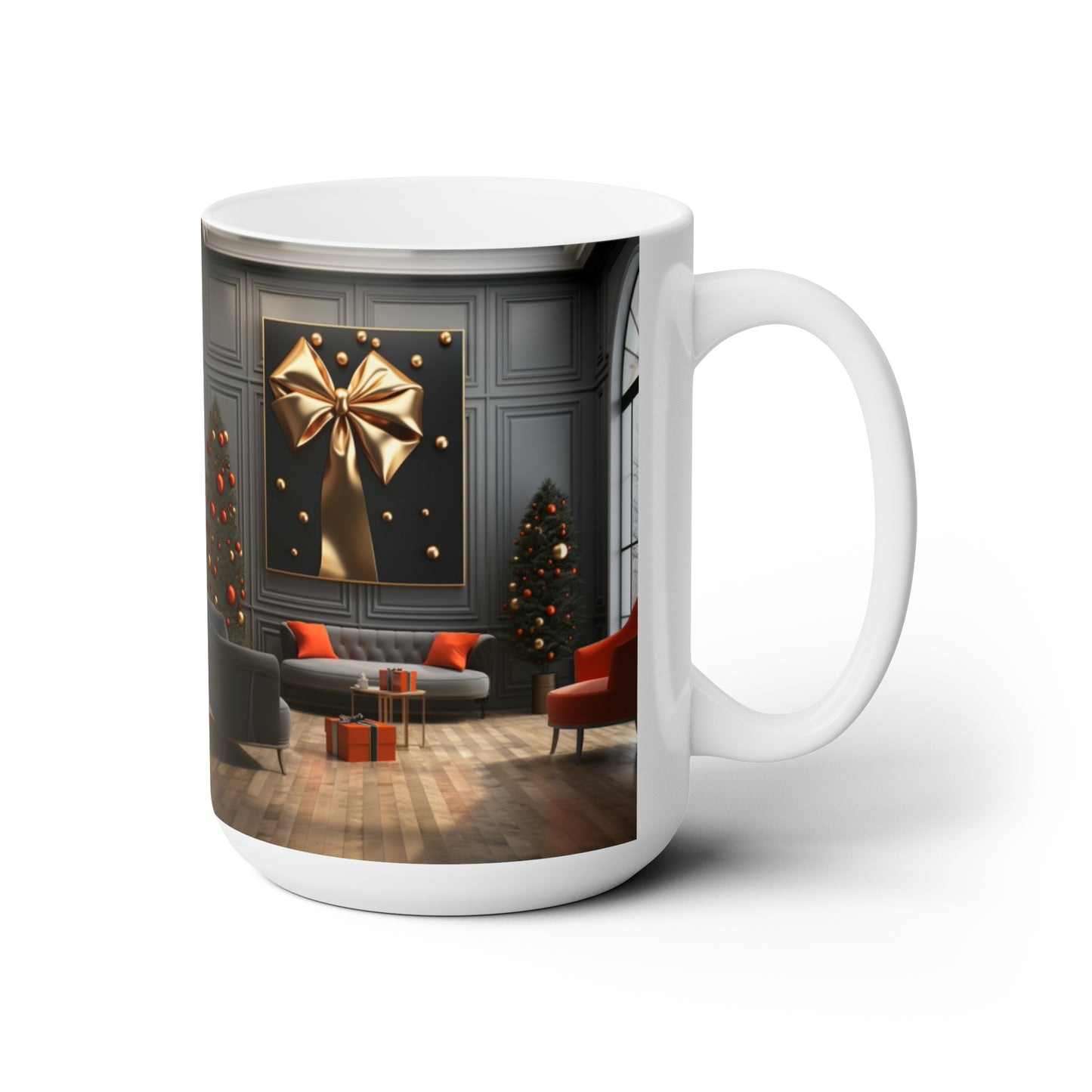 Cozy Holiday Mugs: Embrace the Season with Our Festive Living Scenes 15oz