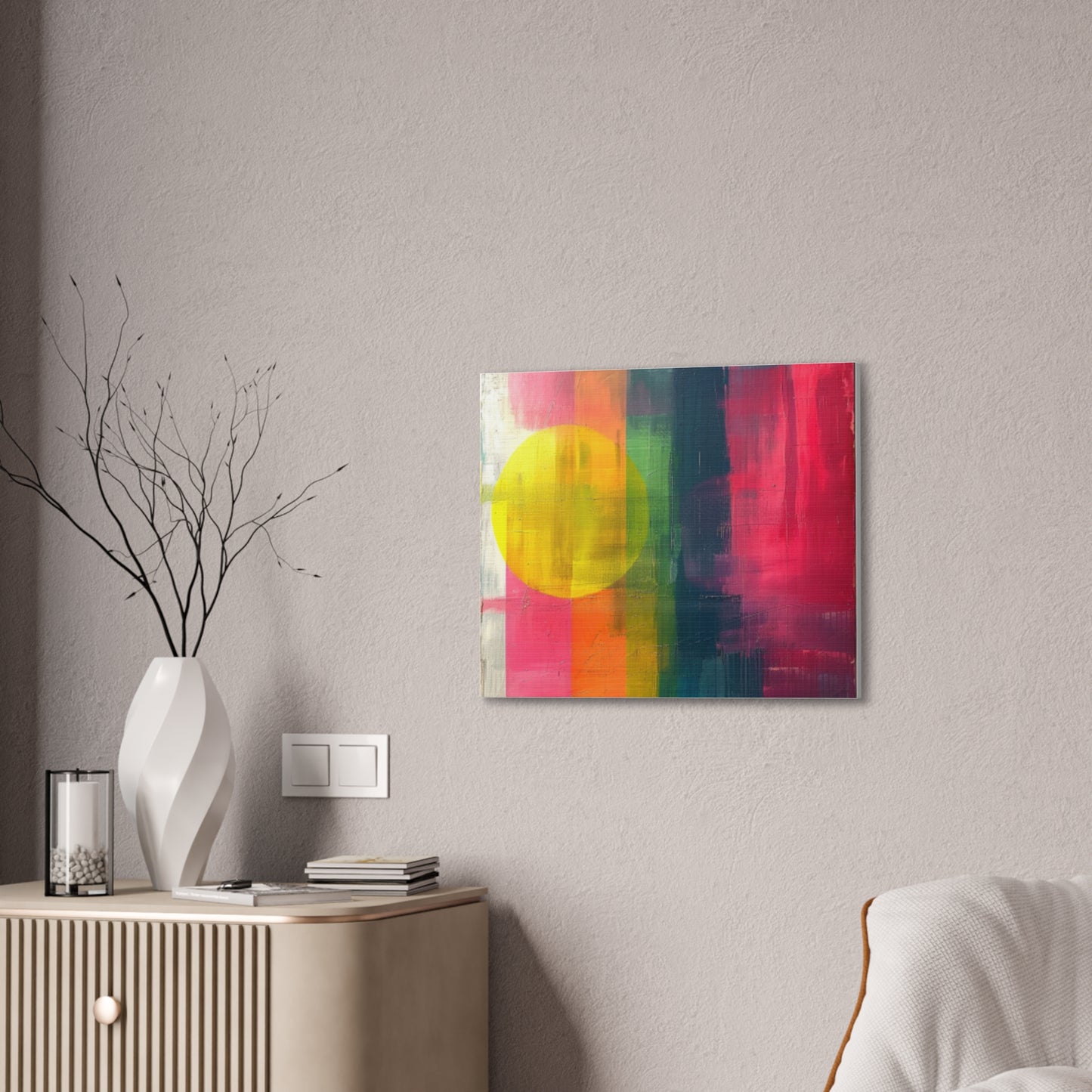 Primary Elegance: A Symphony of Sophistication Canvas Print