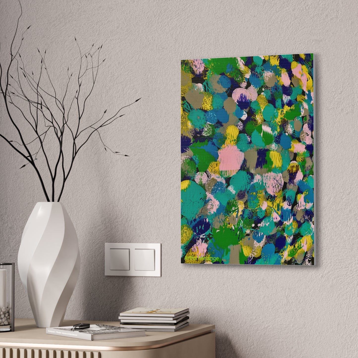 Acrylic Abstract Canvas Print - Richly Textured Artistry