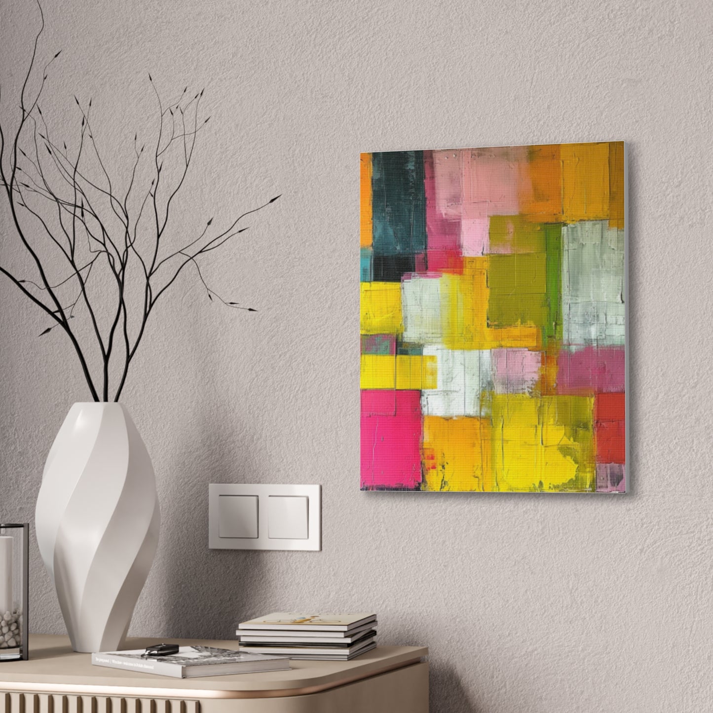 Primary Elegance: A Symphony of Sophistication Canvas Print