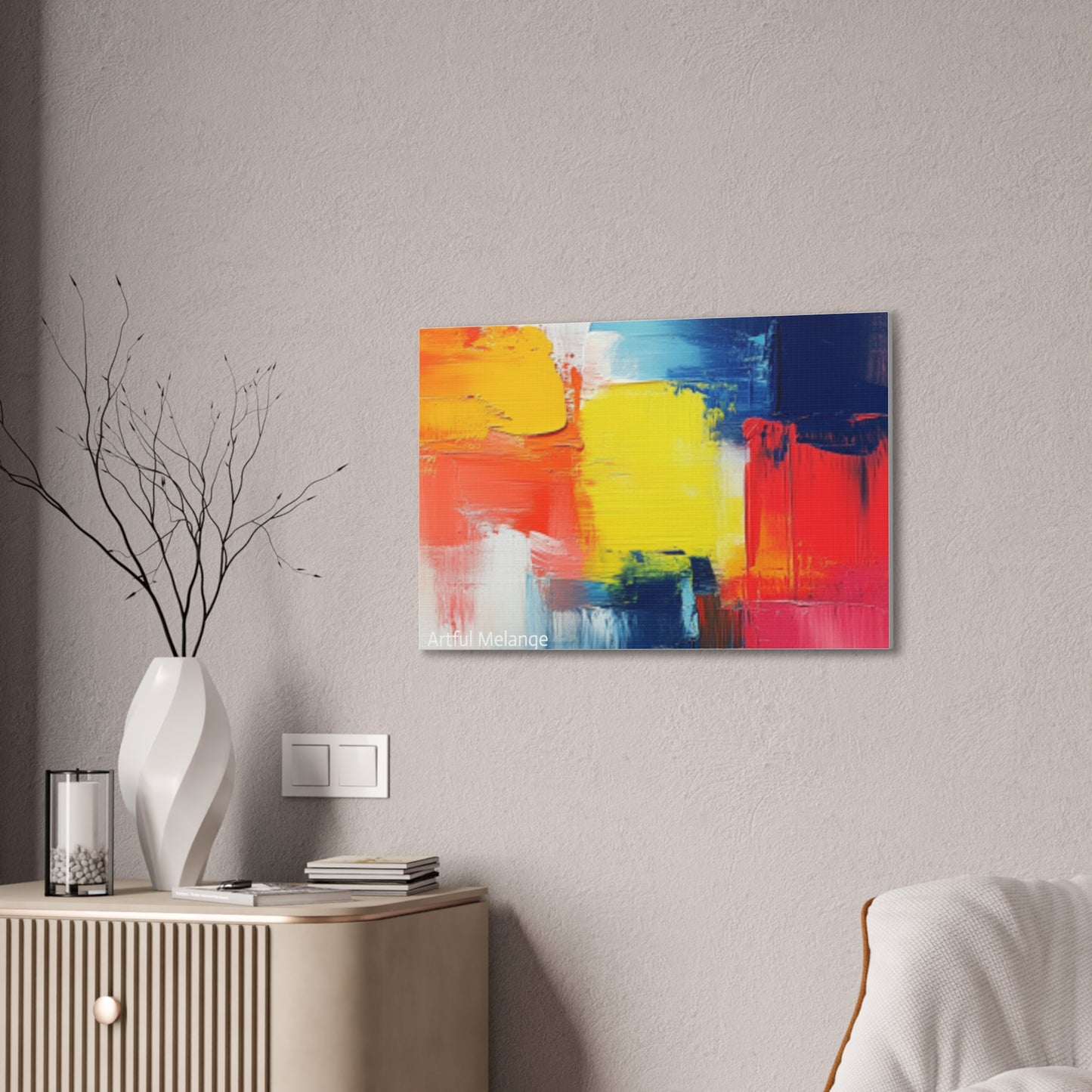 Acrylic Abstract Canvas Print - Richly Textured Artistry