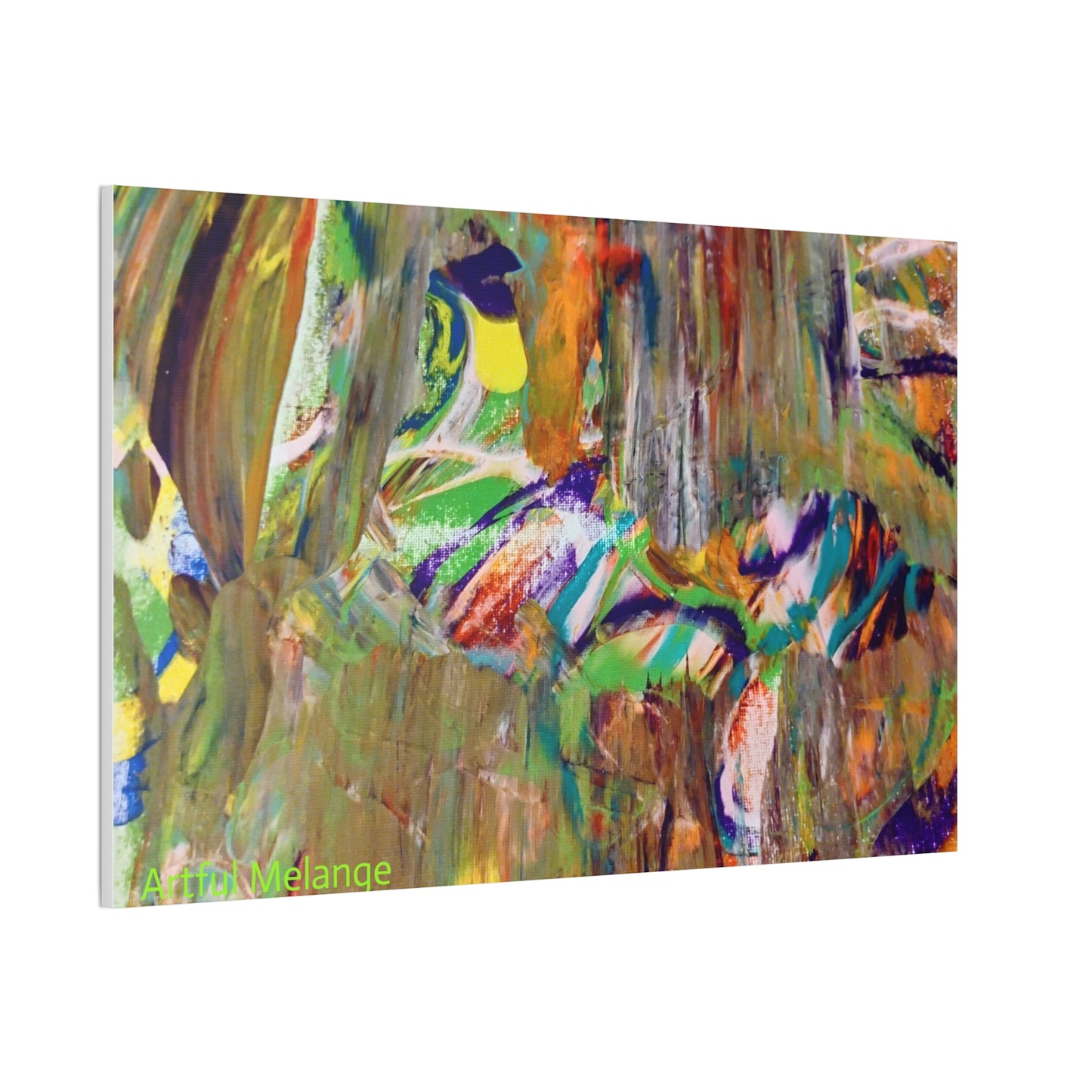 Acrylic Abstract Canvas Print - Richly Textured Artistry