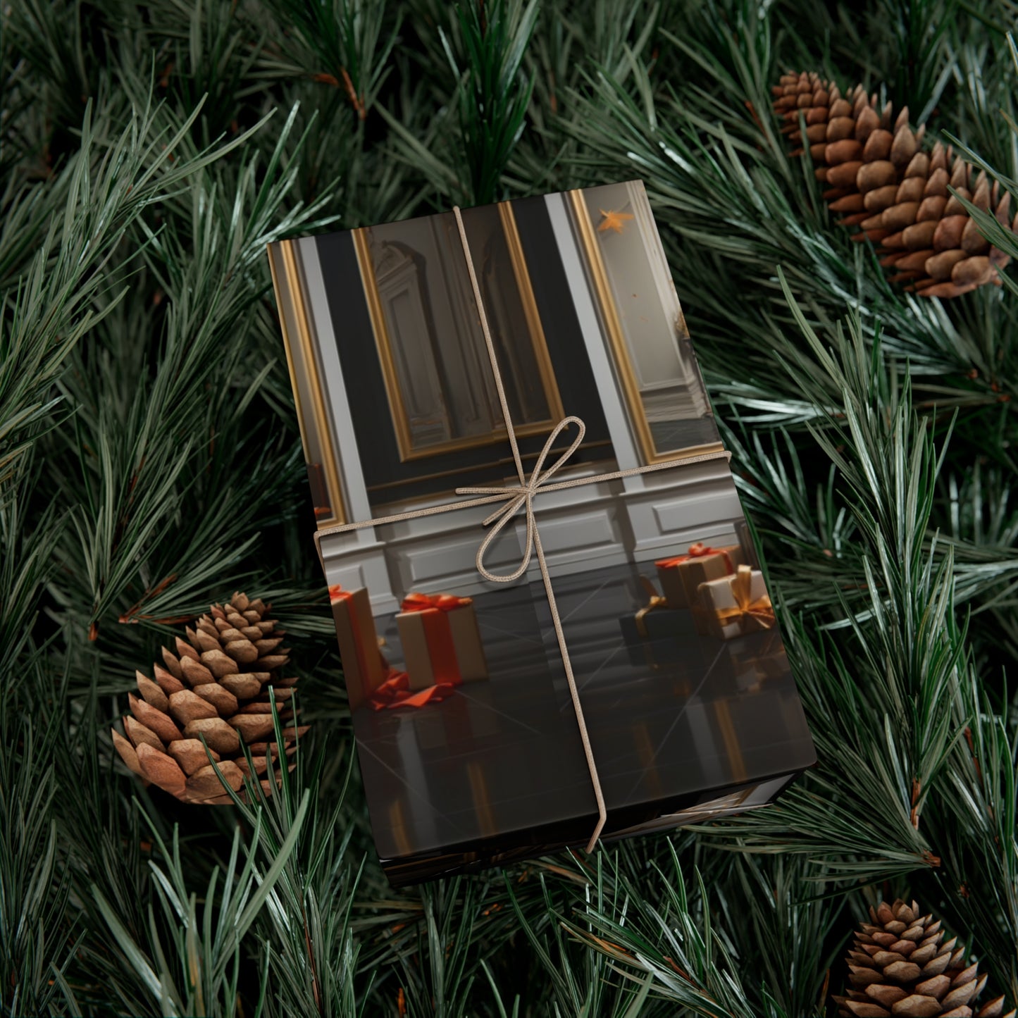 Elegant Gold Holiday Wrapping Paper Collection – Elevate Your Gifts with Sophisticated Style