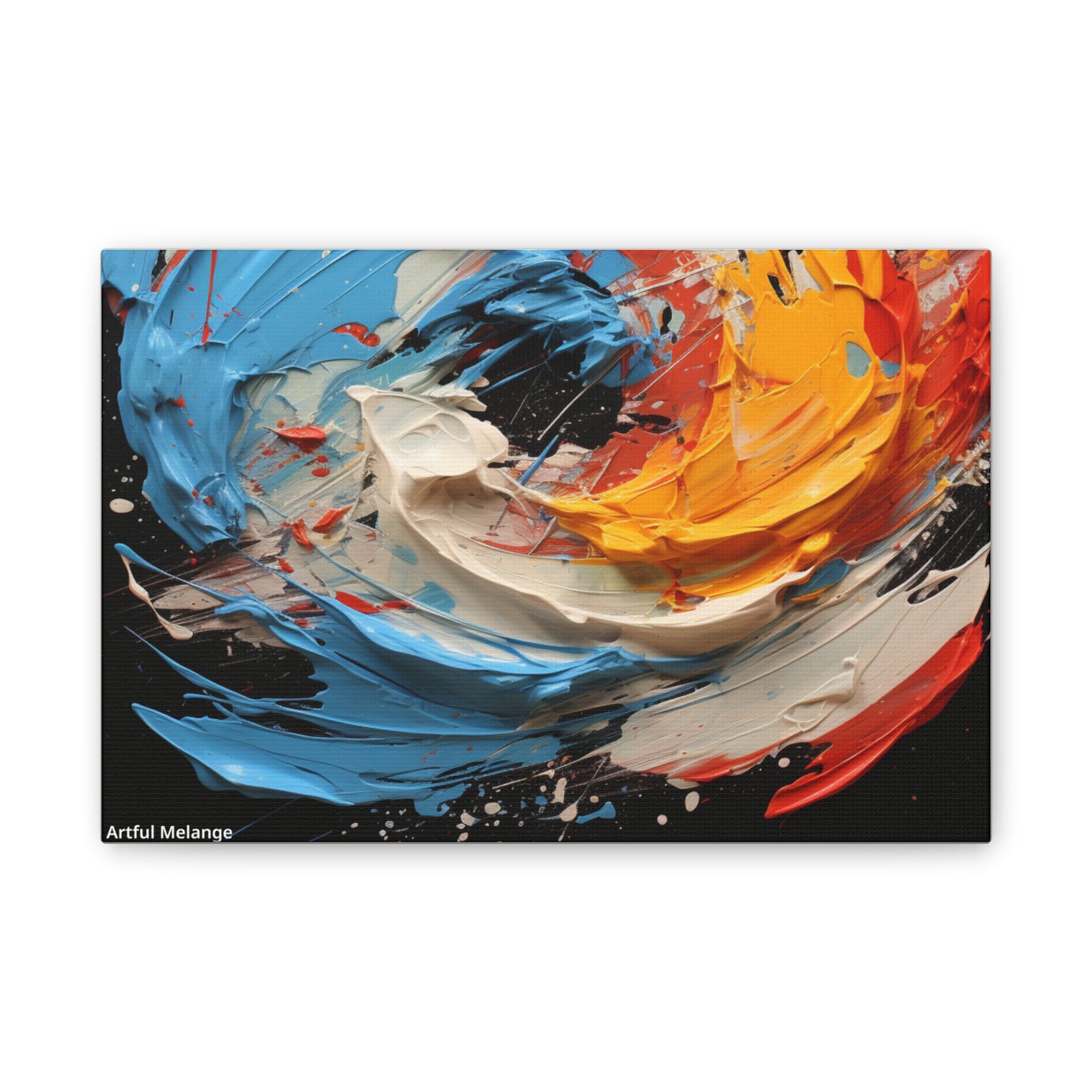 Acrylic Abstract  Canvas Print - Richly Textured Artistry