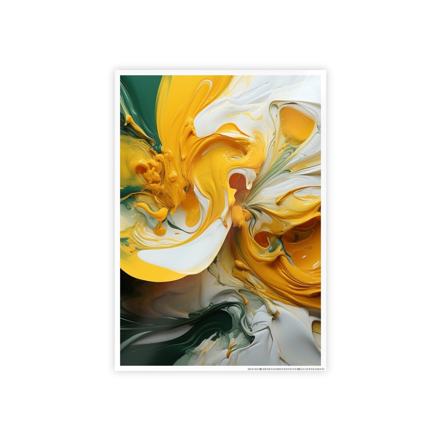 Gleaming Acrylic Abstract Poster: A Spectrum of Colorful Elegance