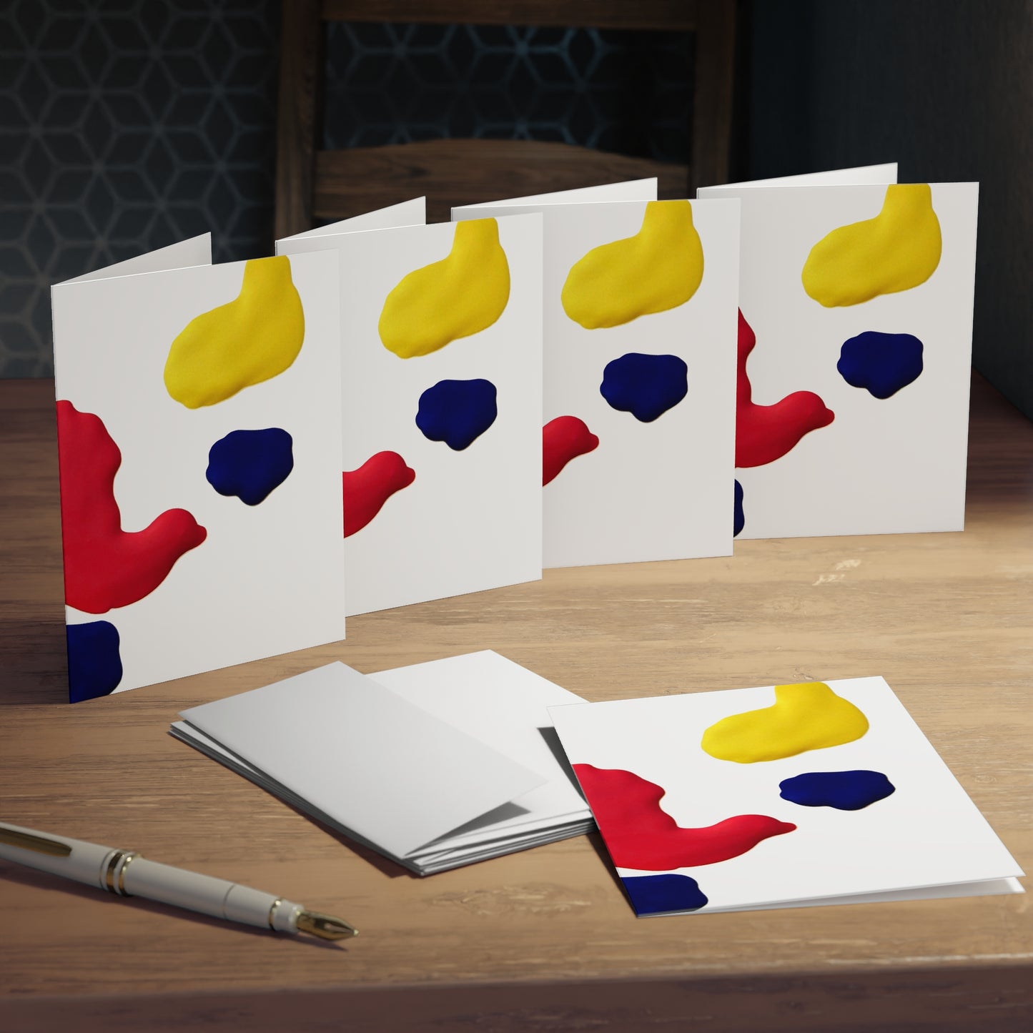 Elegance in Ink:  Abstract Art Note Card Set(5-Pack)