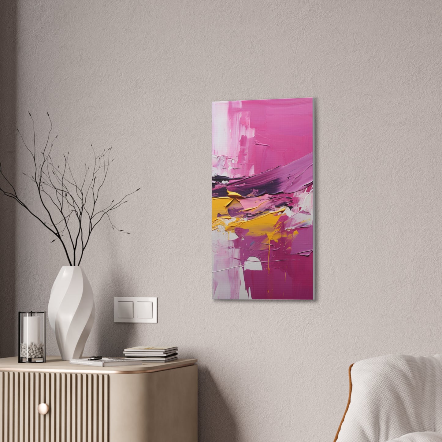 Primary Elegance: A Symphony of Sophistication Canvas Print