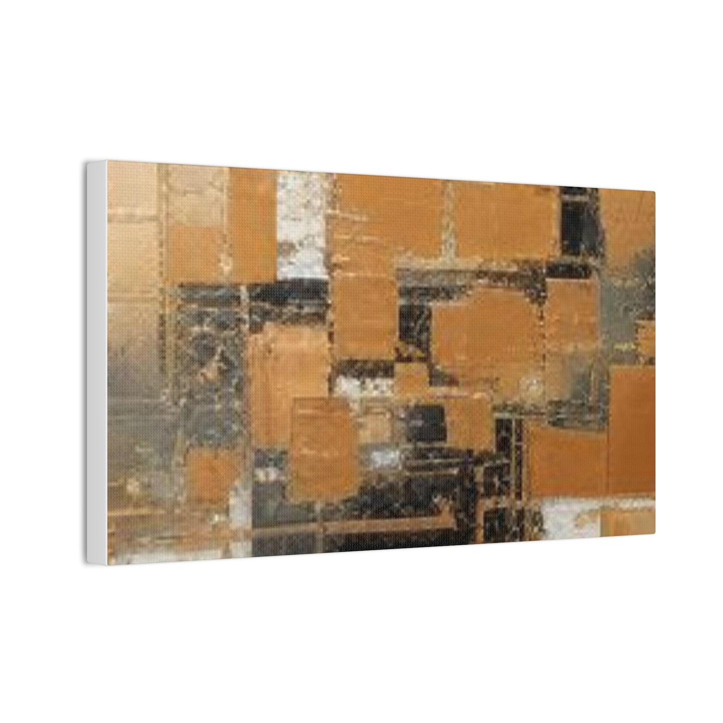 Gold and Black Elegance: A Symphony of Sophistication Canvas Print