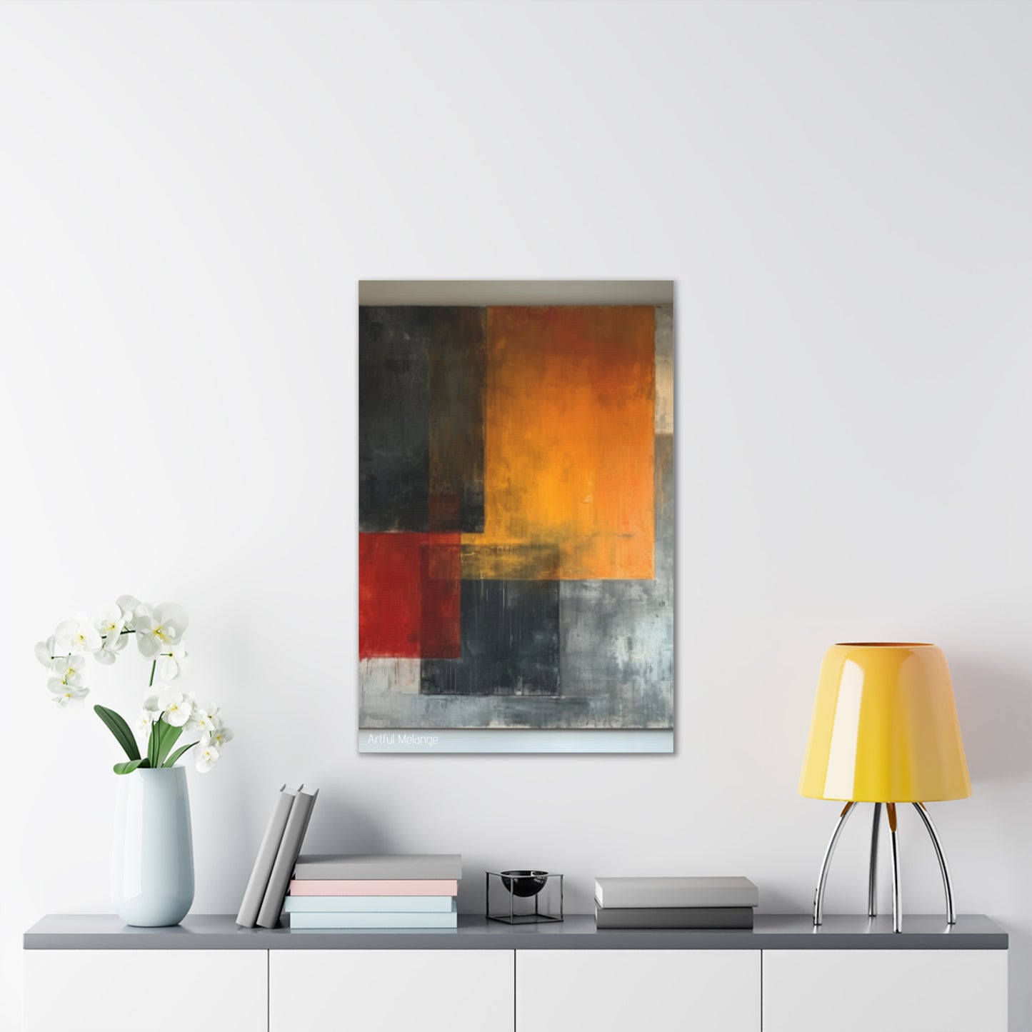 Primary Elegance: A Symphony of Sophistication Canvas Print