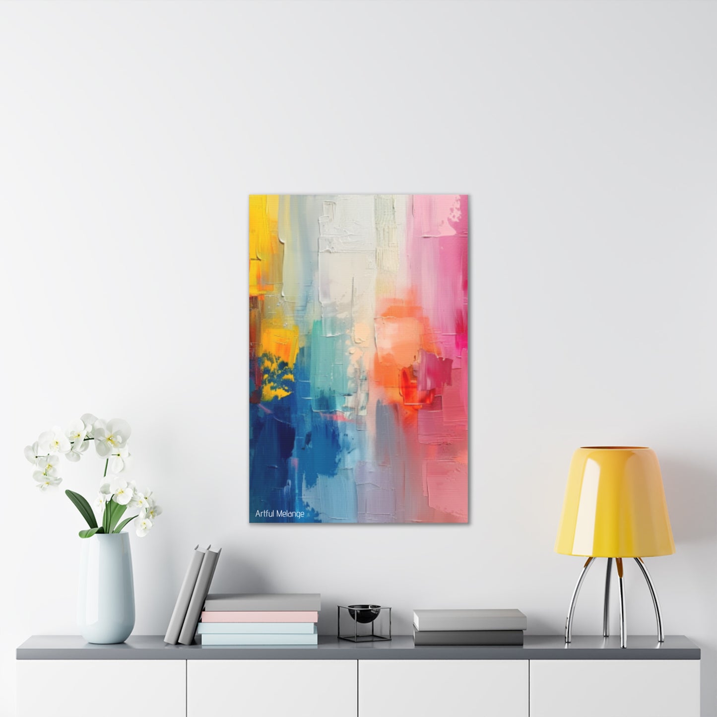 Primary Elegance: A Symphony of Sophistication Canvas Print