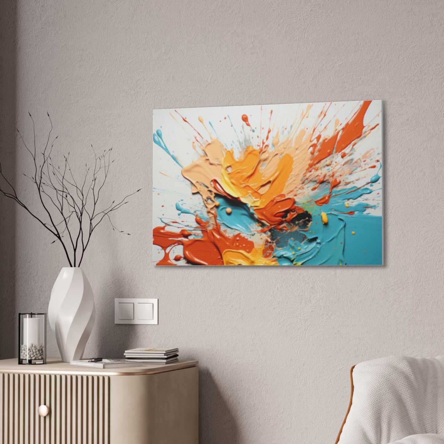 Primary Elegance: A Symphony of Sophistication Canvas Print