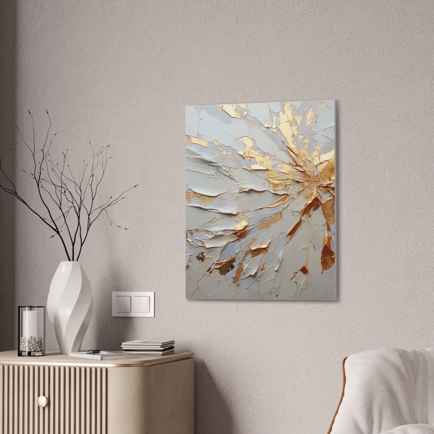 Acrylic Abstract Canvas Print - Richly Textured Artistry