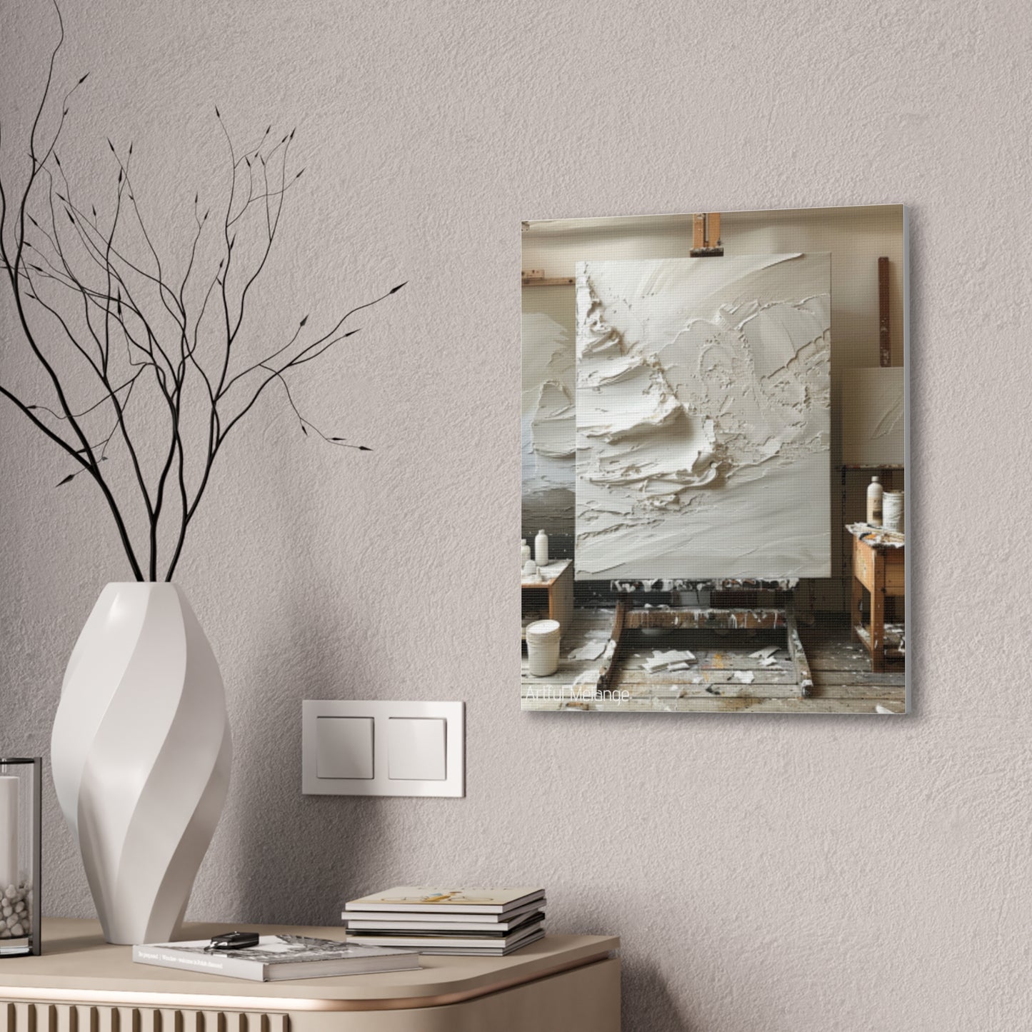 Primary Elegance: A Symphony of Sophistication Canvas Print