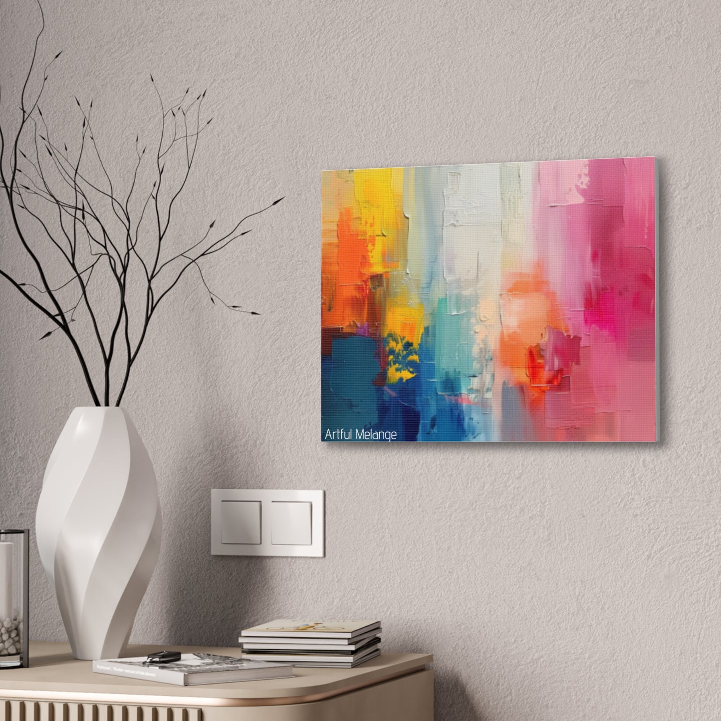 Primary Elegance: A Symphony of Sophistication Canvas Print