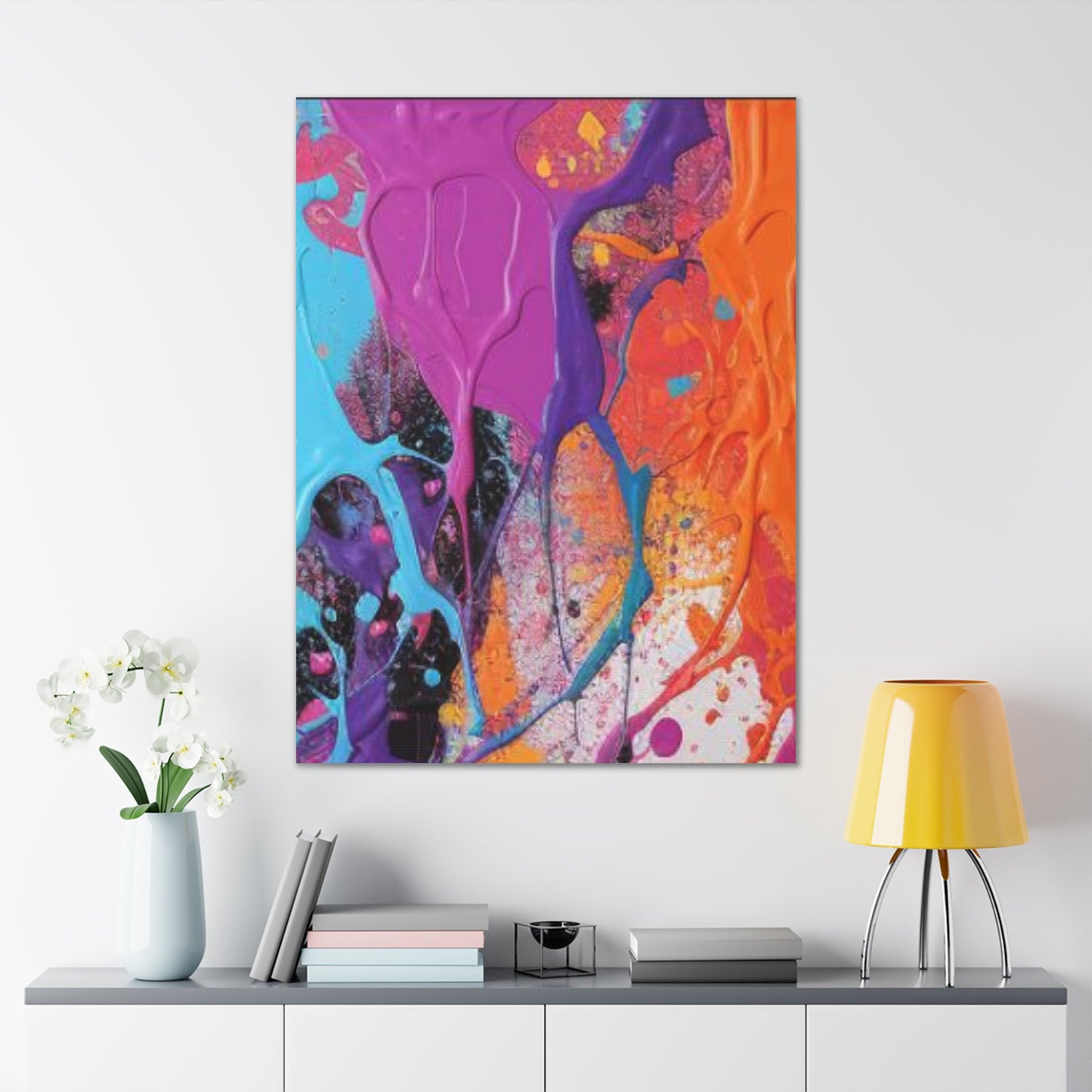 Primary Elegance: A Symphony of Sophistication Canvas Print