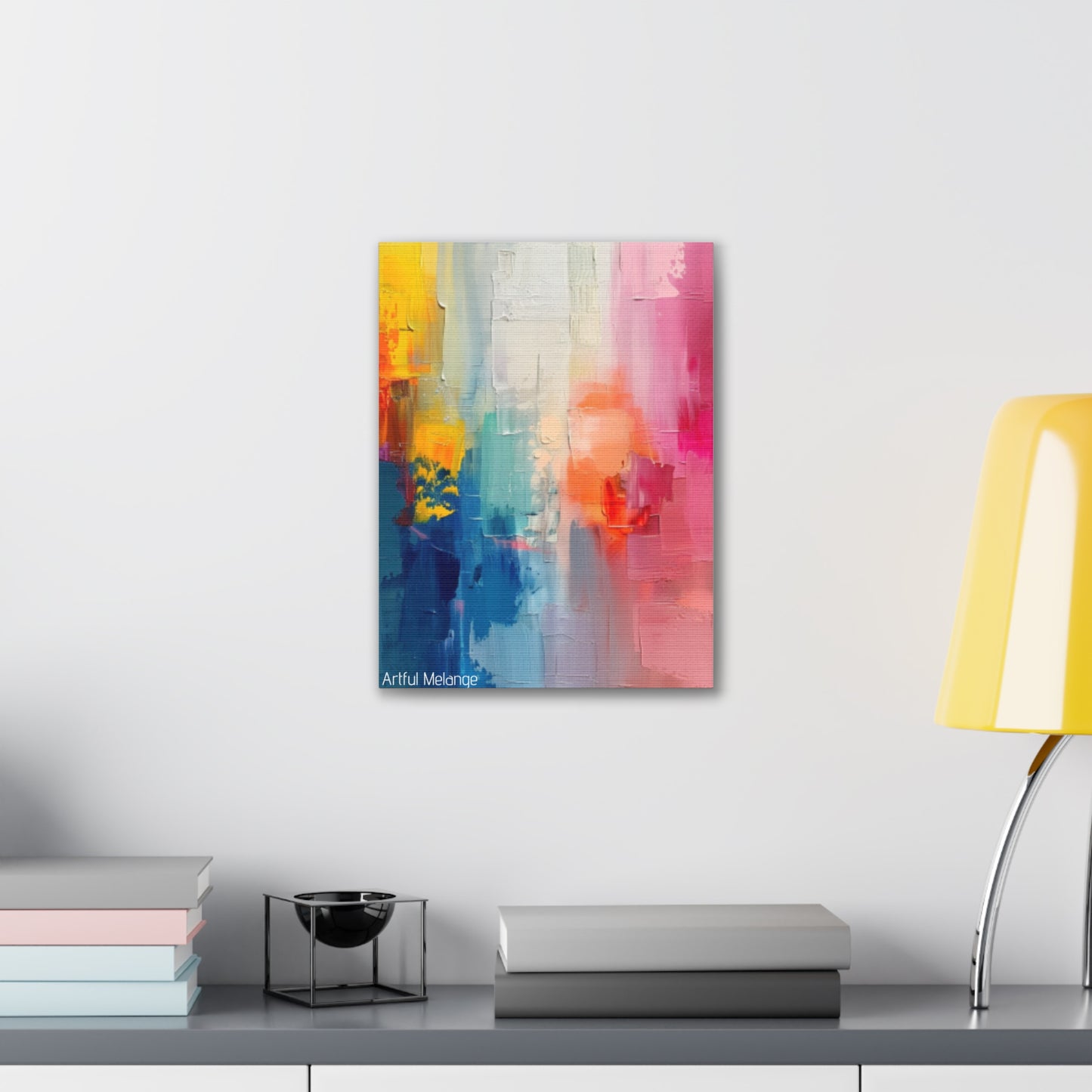 Primary Elegance: A Symphony of Sophistication Canvas Print