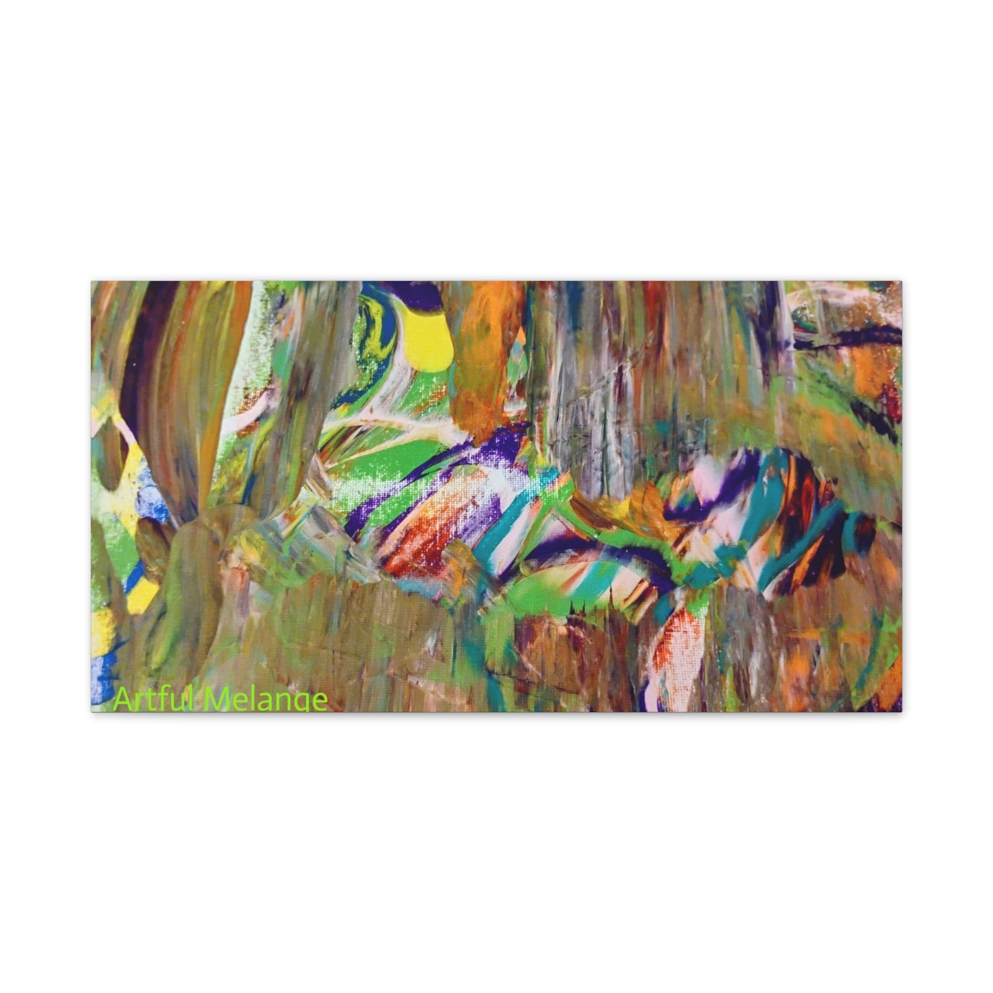 Acrylic Abstract Canvas Print - Richly Textured Artistry