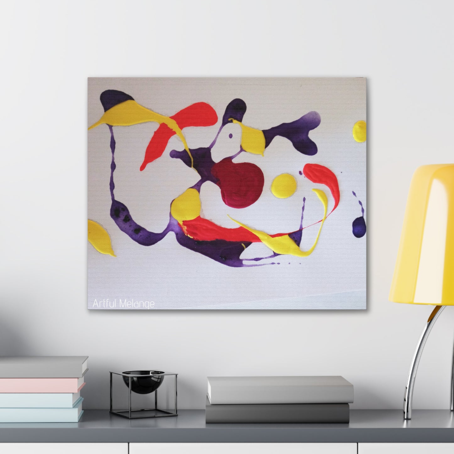 Primary Elegance: A Symphony of Sophistication Canvas Print