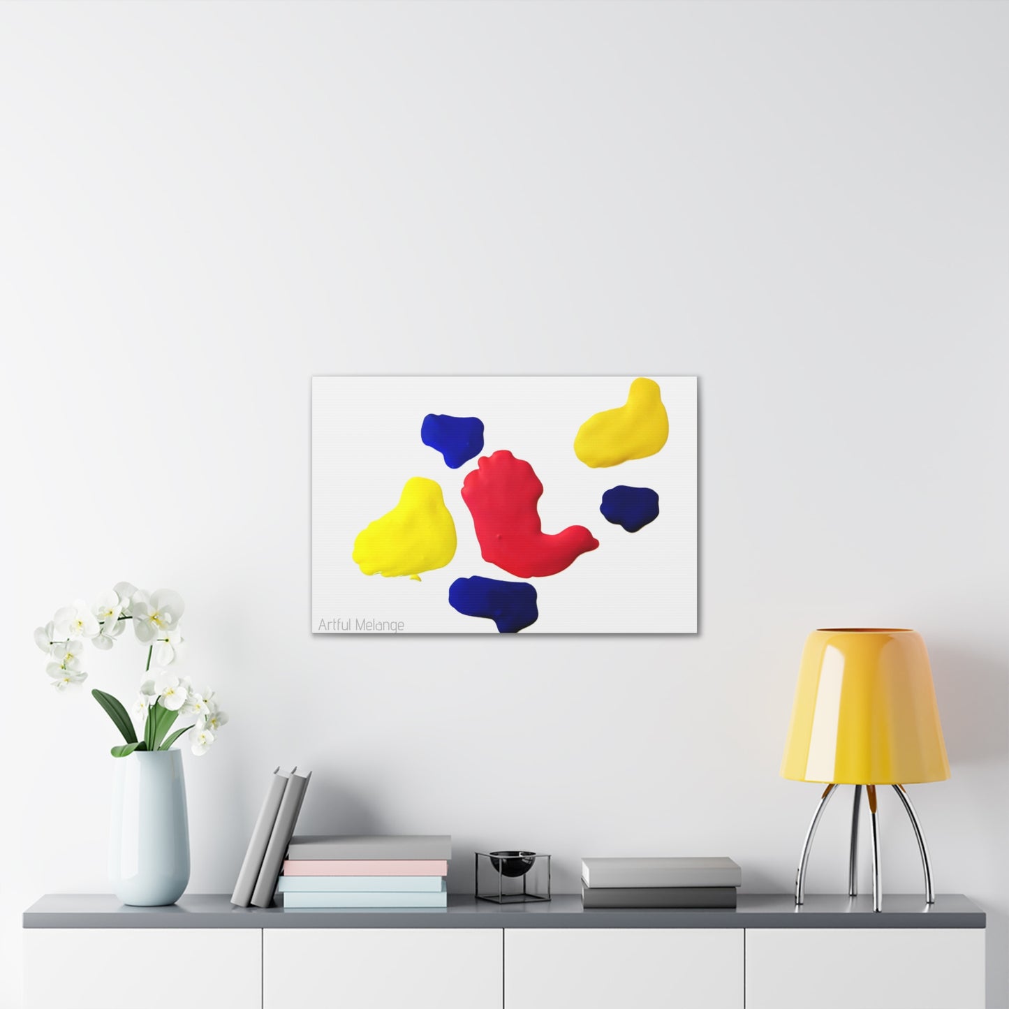 Primary Elegance: A Symphony of Sophistication Canvas Print