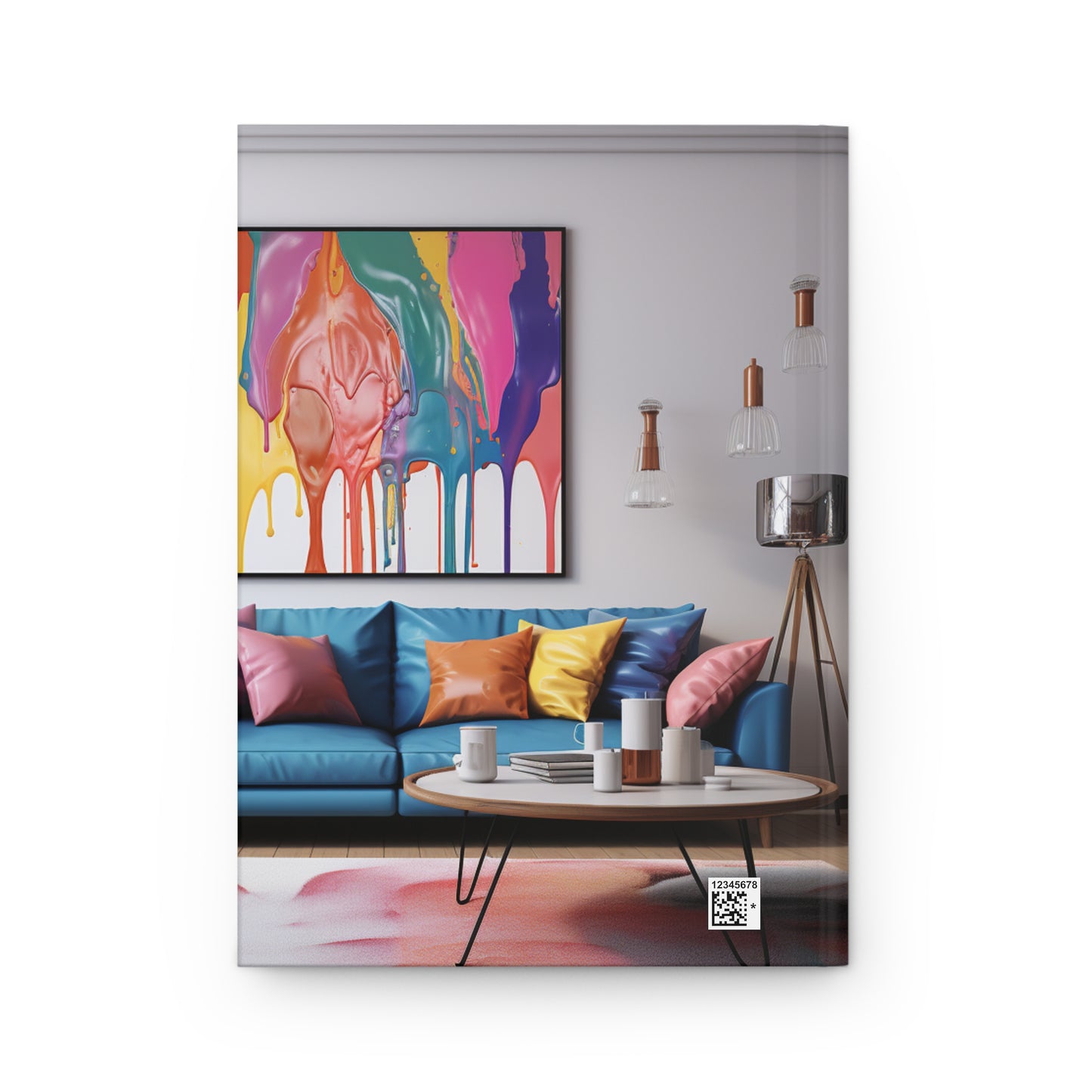 Abstract Elegance: Living Room Harmony Hardcover Journal