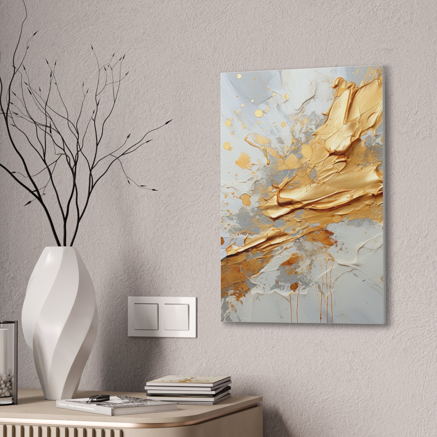 Acrylic Abstract Canvas Print - Richly Textured Artistry